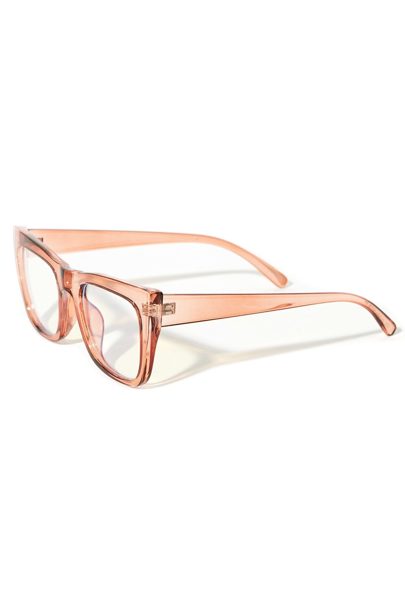 Crystal Clear Persuasion Blue Light Day Glasses - Clear/Nude - Image 3