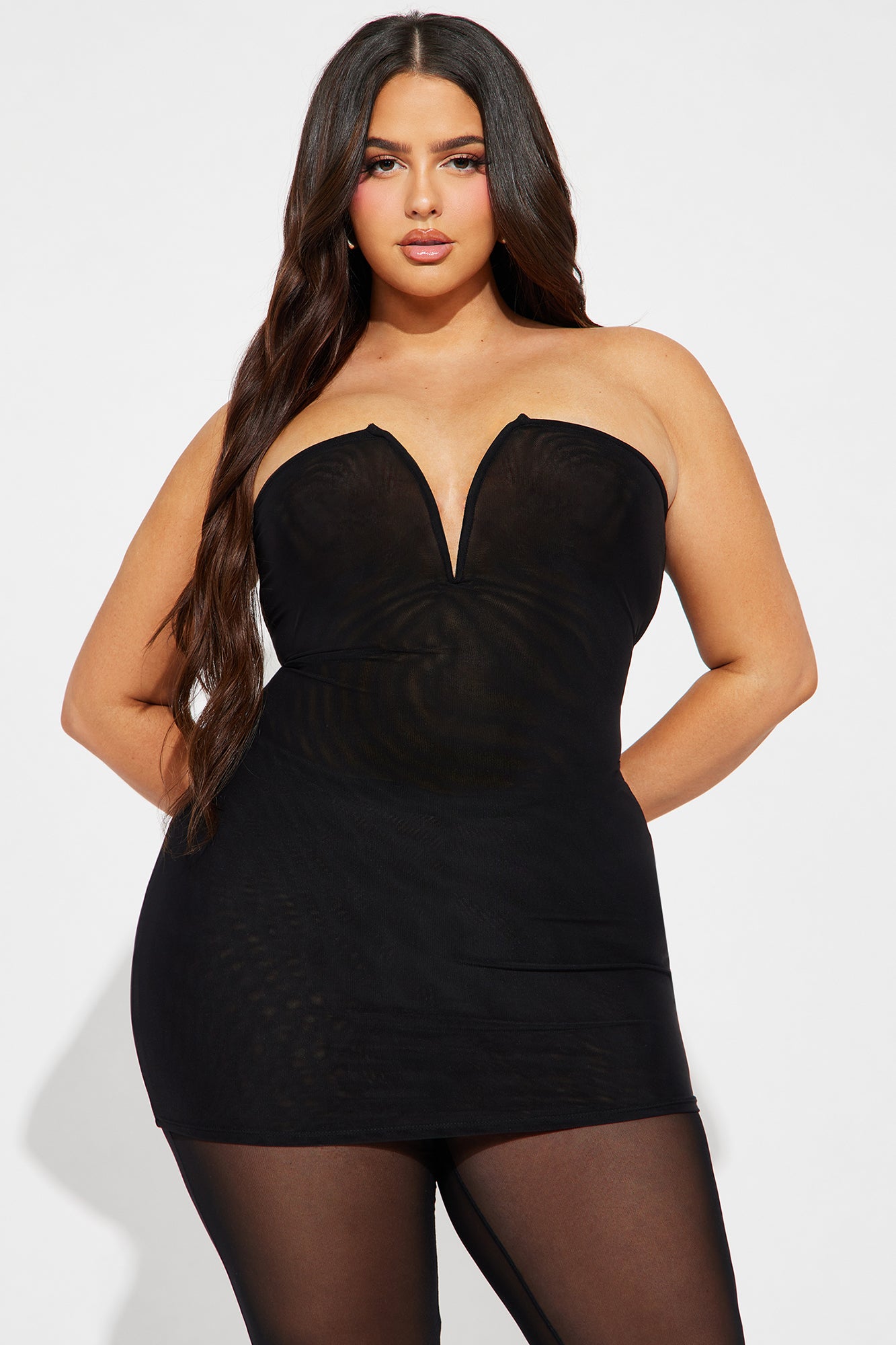 In My Place Mesh Pant Set - Black - Image 6