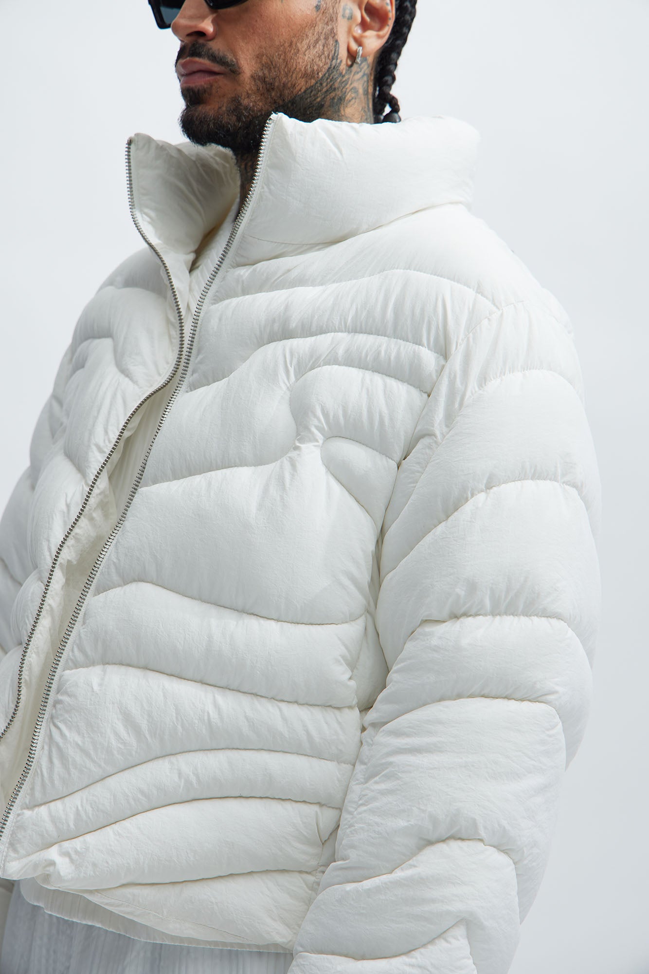 Willow Quilted Jacket - White - Image 3