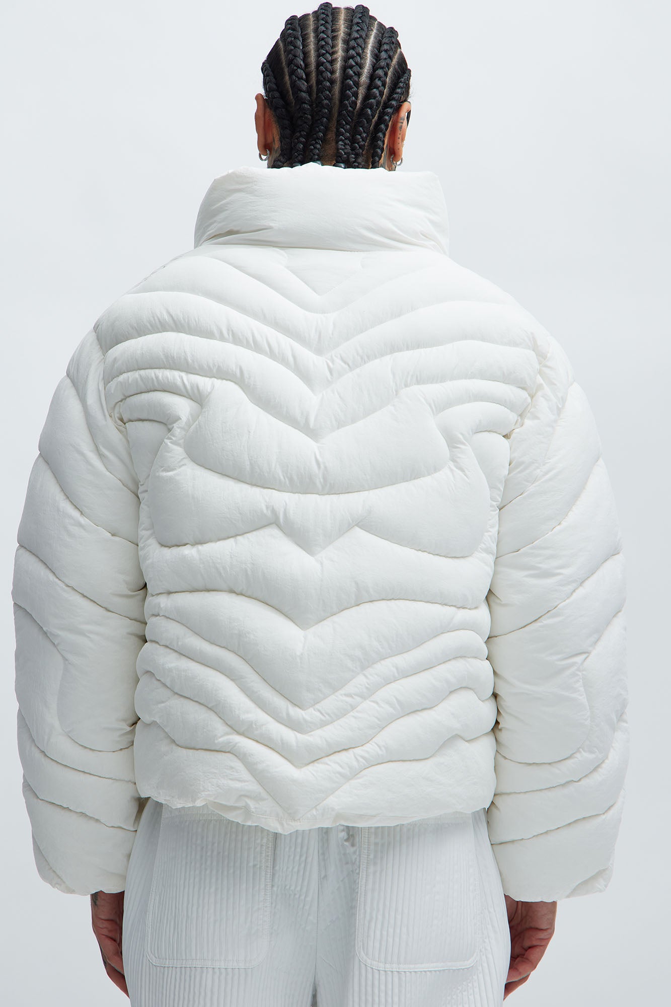 Willow Quilted Jacket - White - Image 4