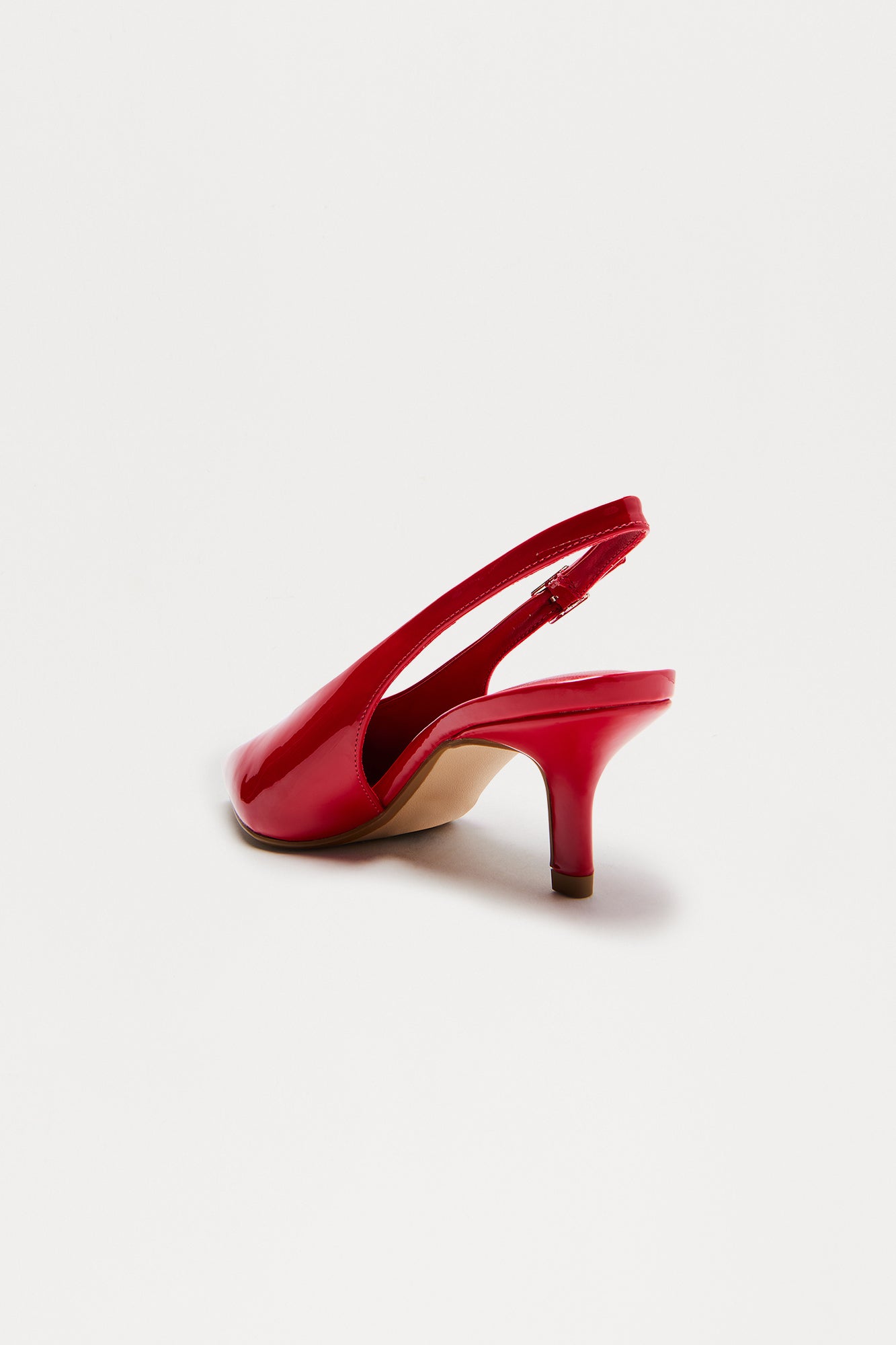 Azuka Slingback Mid Heels Pumps - Red - Image 3