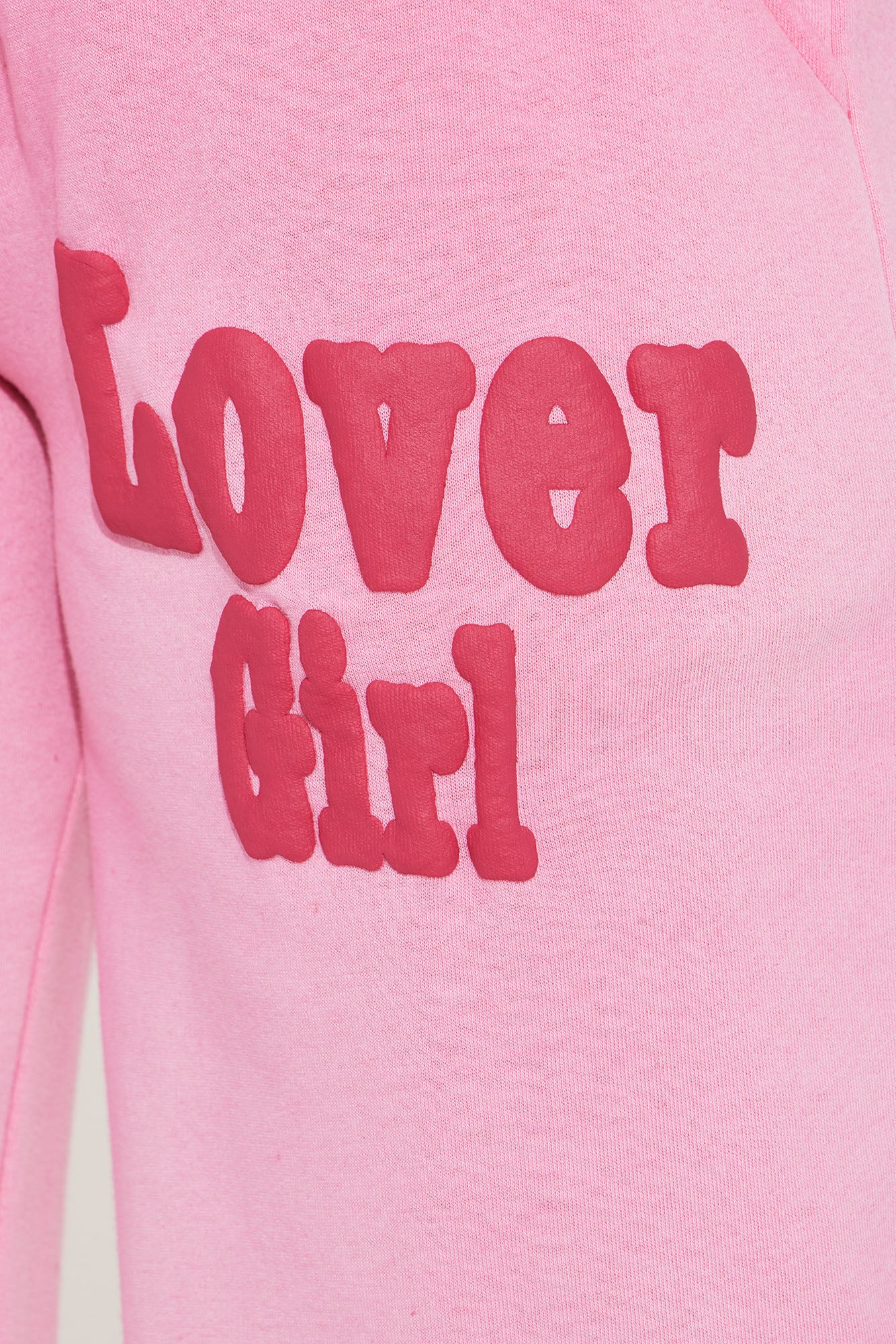 Lover Girl Fleece Sweatsuit Set - Pink - Image 4