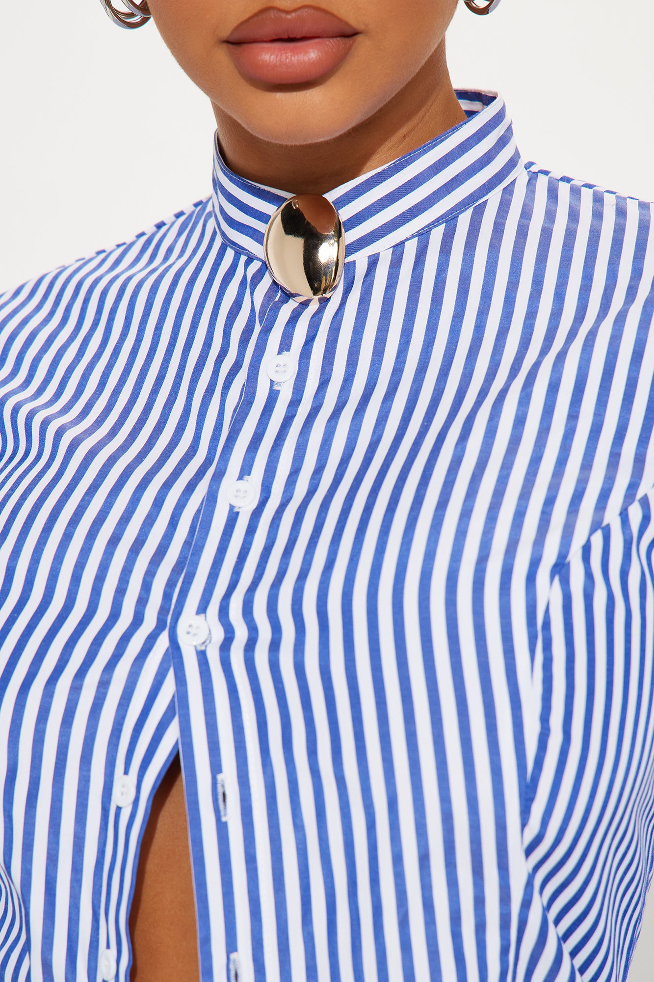 Yacht Trip Stripe Pant Set - White/Blue - Image 3