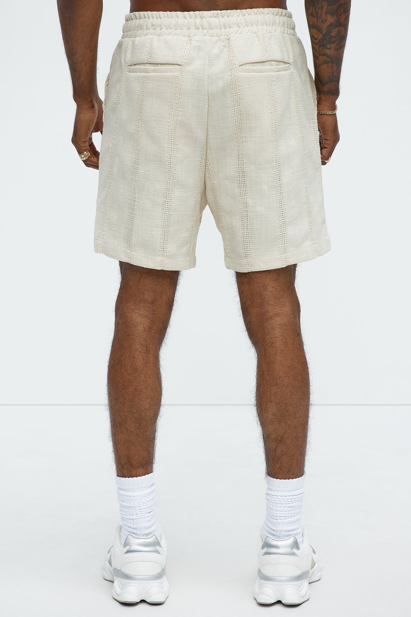 Carmen Jacquard Shorts - Off White - Image 3