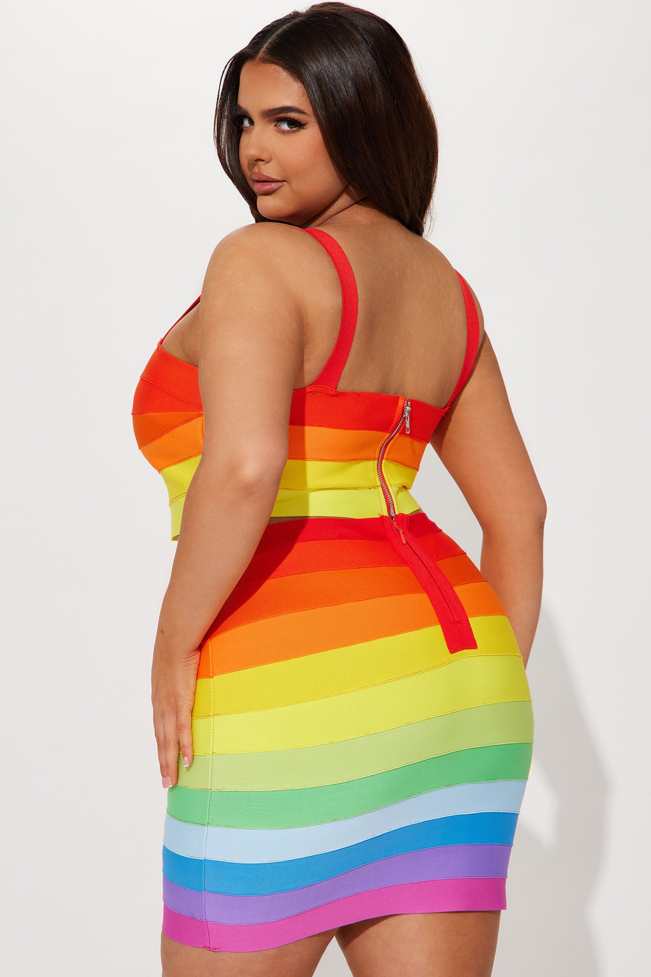 Rainbow Life Bandage Skirt Set - Multi Color - Image 6