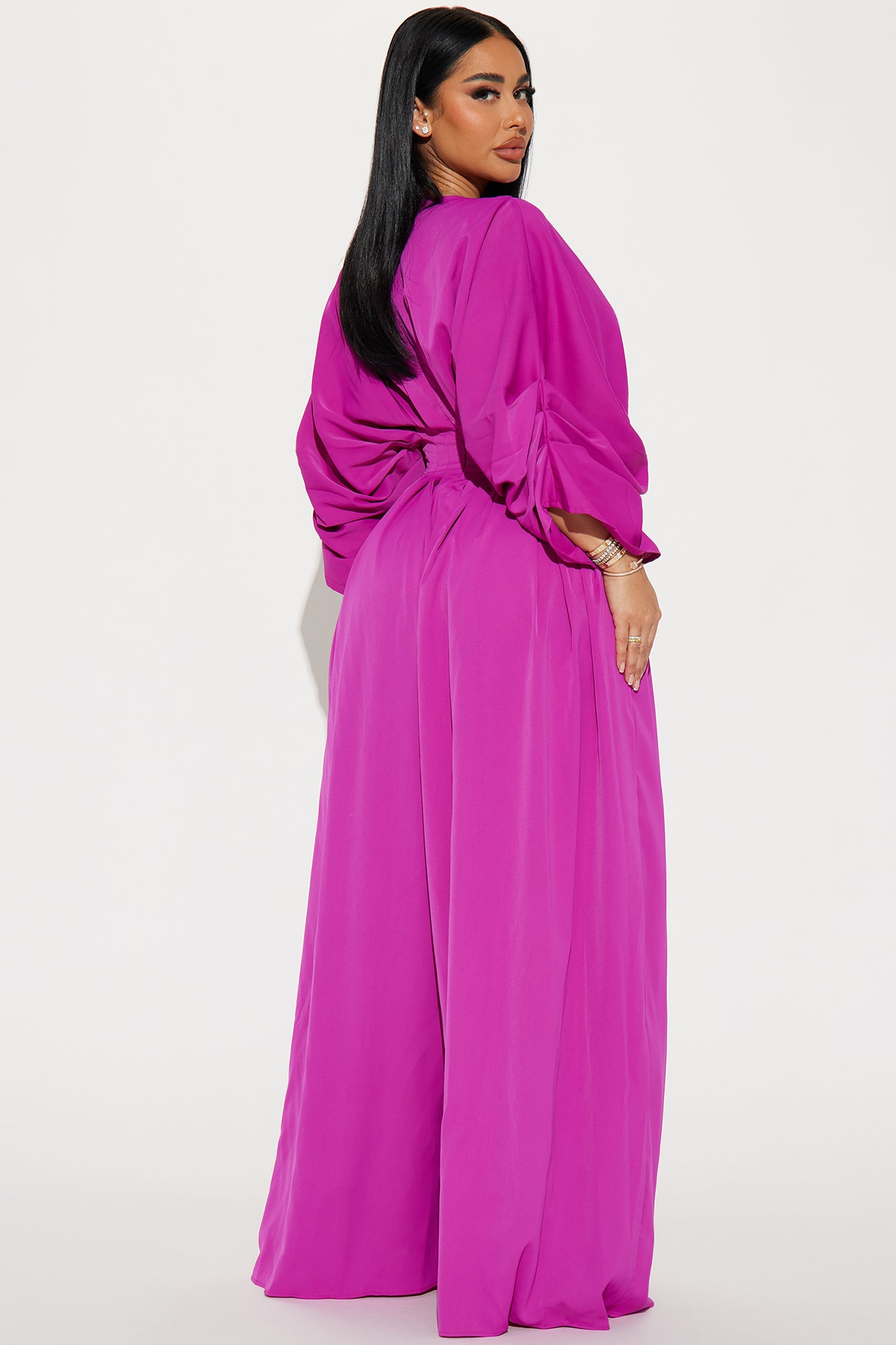 Shout It Out Jumpsuit - Fuchsia - Image 3
