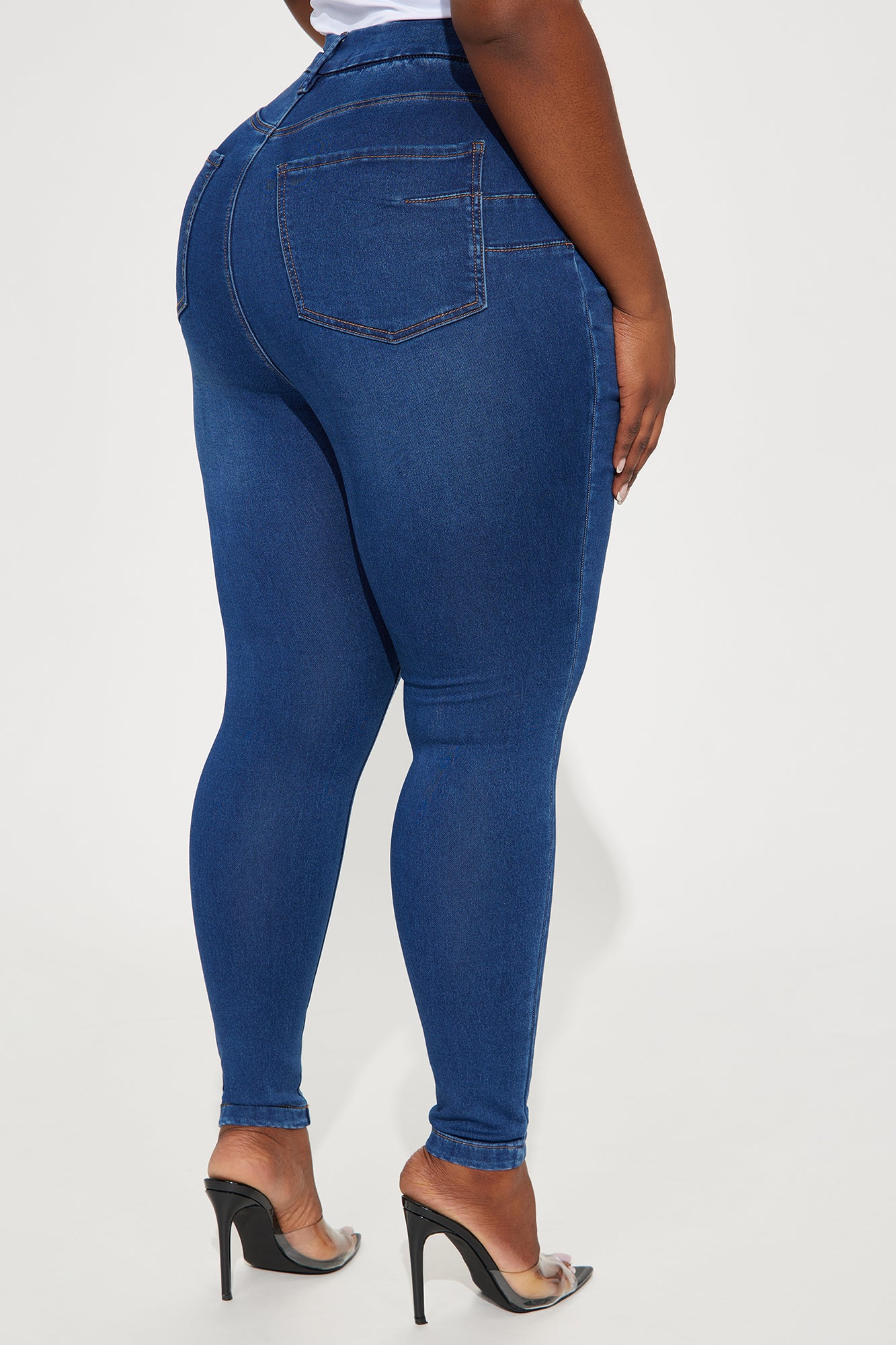 Can't Deny You Sculpting Skinny Jeans - Dark Wash - Image 7