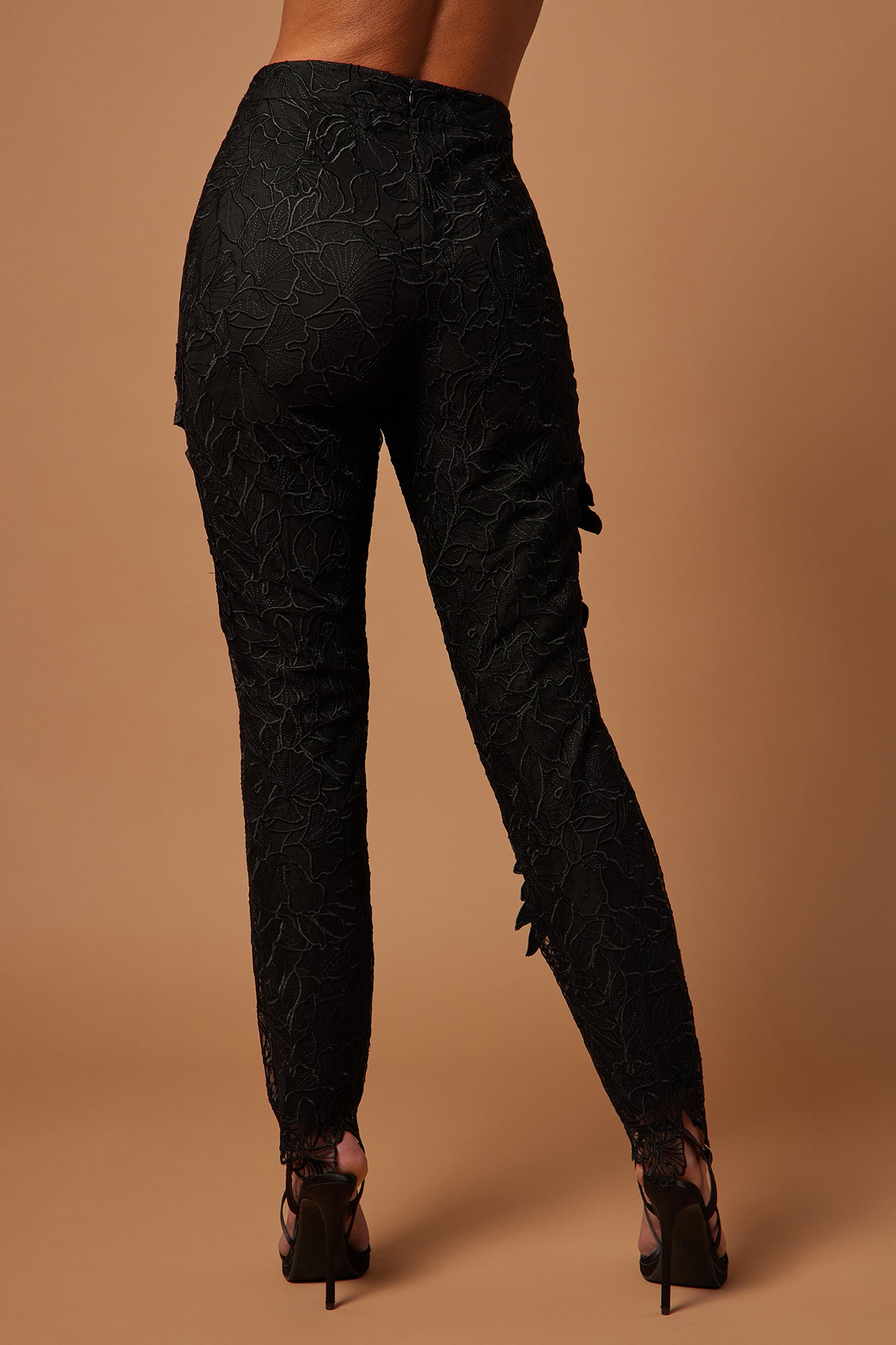 Clarissa Embroidered Pant - Black - Image 4