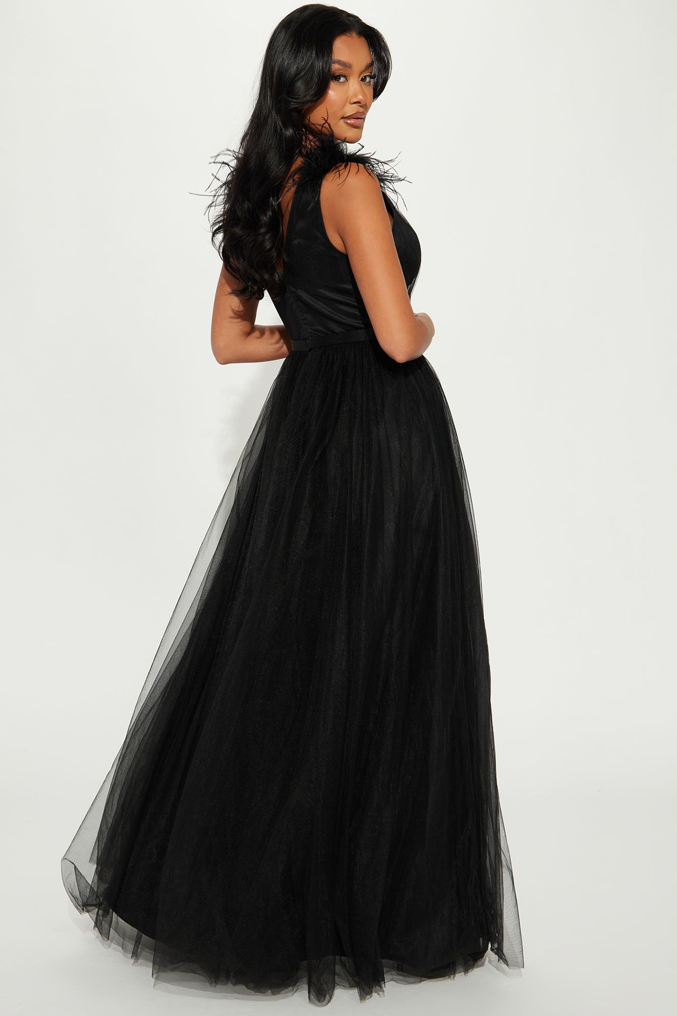 Amelia Tulle Gown - Black - Image 3
