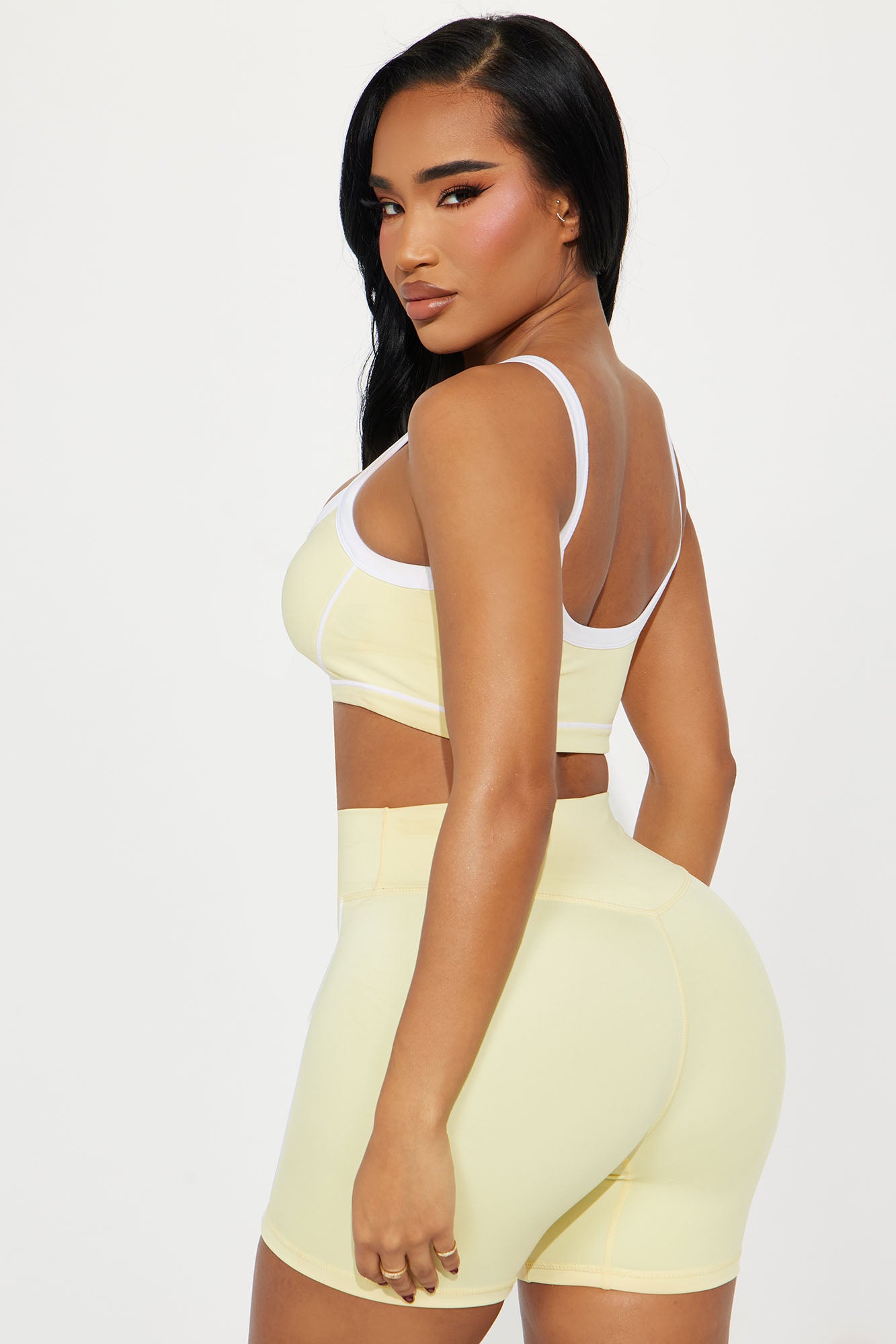 You Got Served Sports Bra - Butter Yellow - Image 3