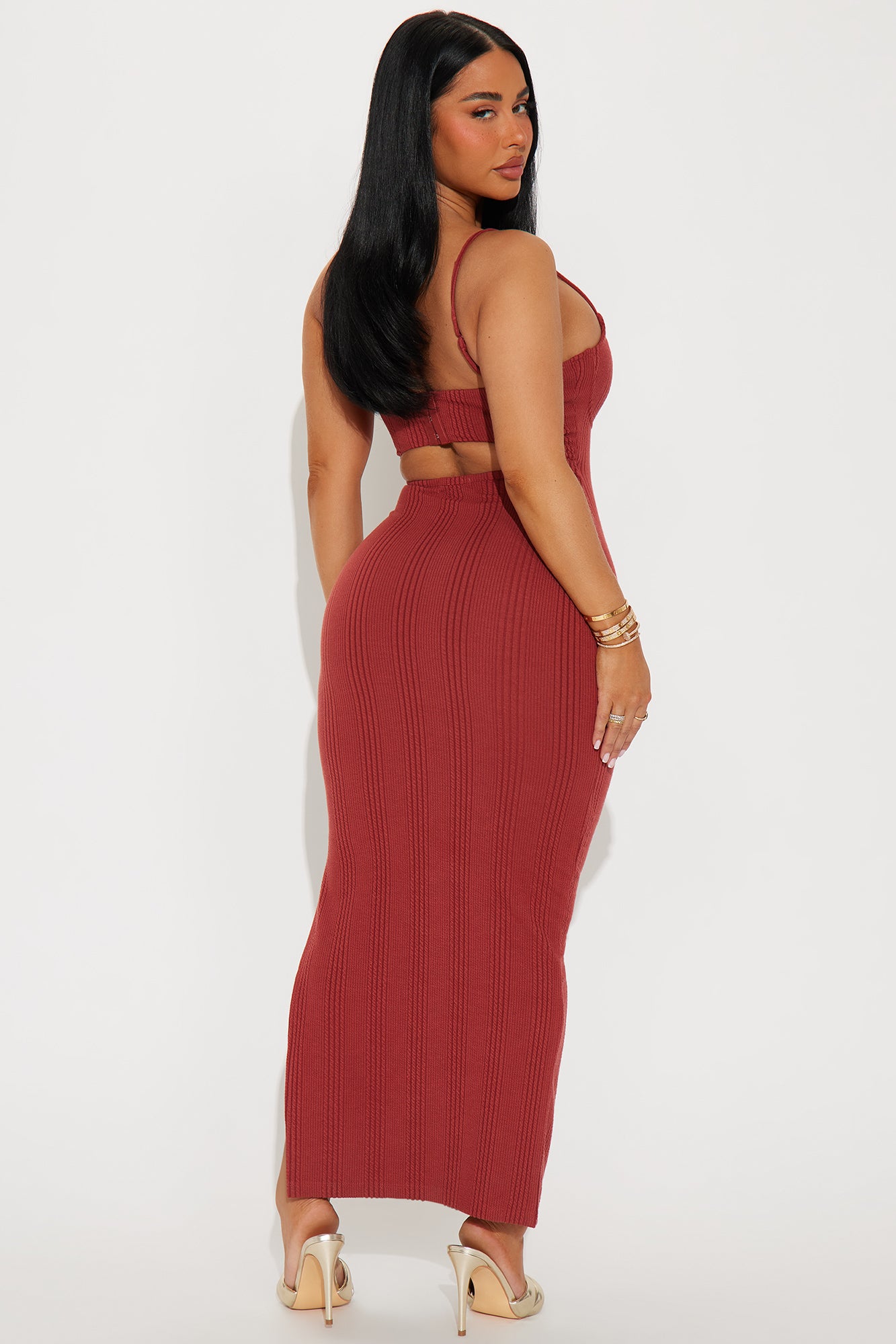 Always On My Mind Maxi Dress - Brown - Image 3