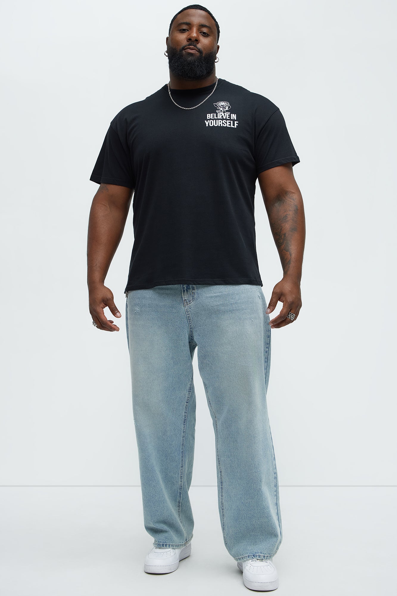 Believe In Yourself Short Sleeve Tee - Black - Image 7