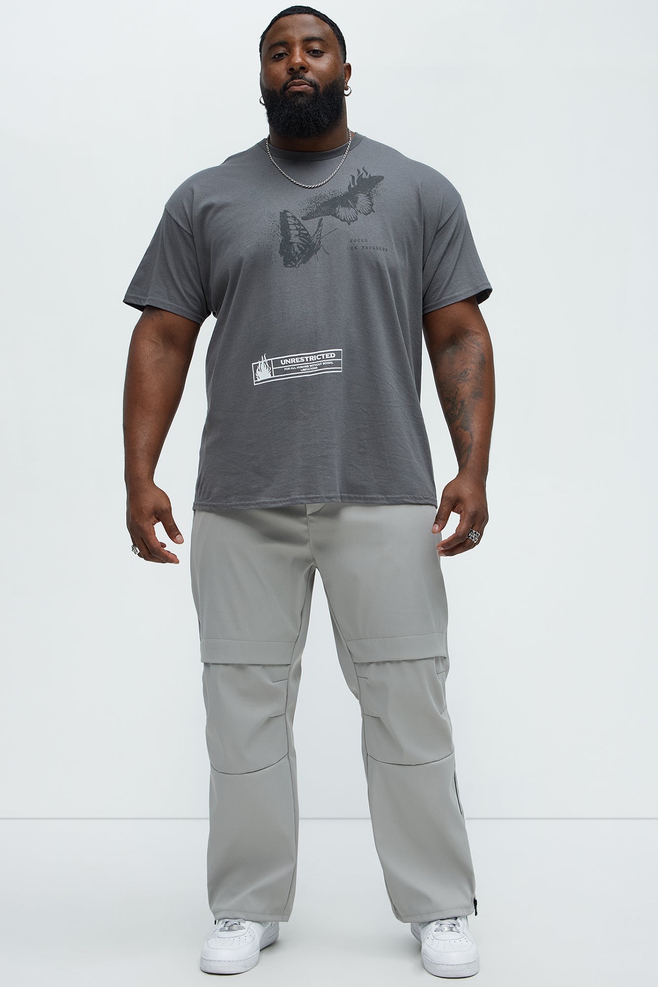 Unrestricted Freedom Short Sleeve Tee - Charcoal - Image 5