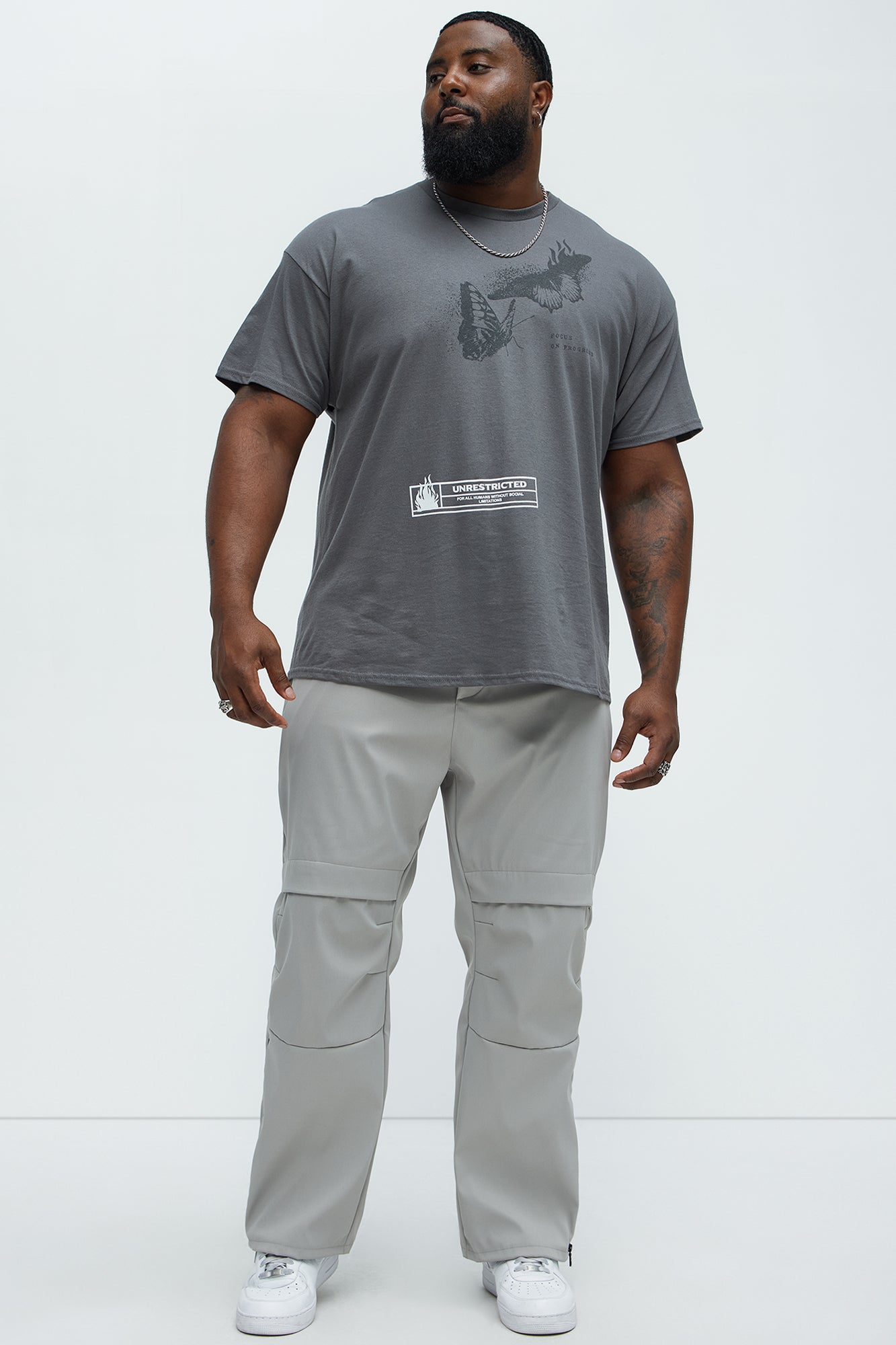 Alwin Zip Tech Pants - Grey - Image 7