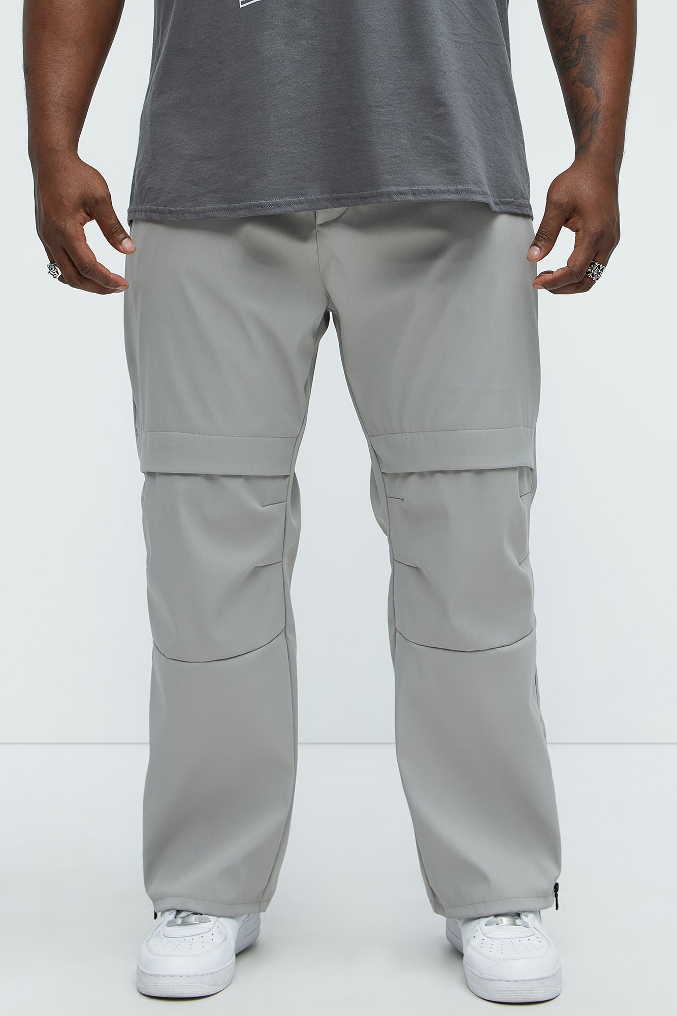 Alwin Zip Tech Pants - Grey - Image 6