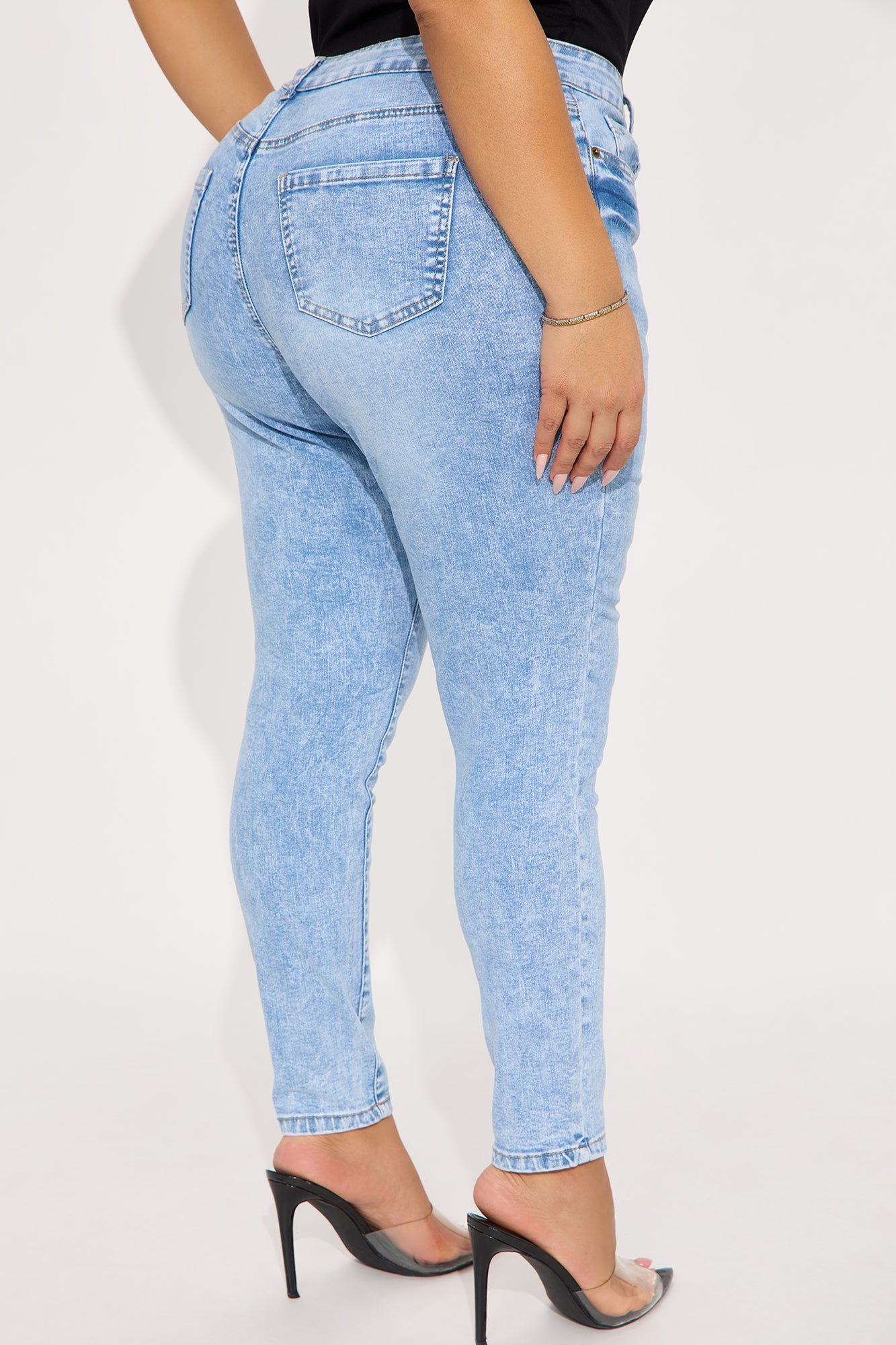 Yes To Heaven Stretch Skinny - Light Wash - Image 6
