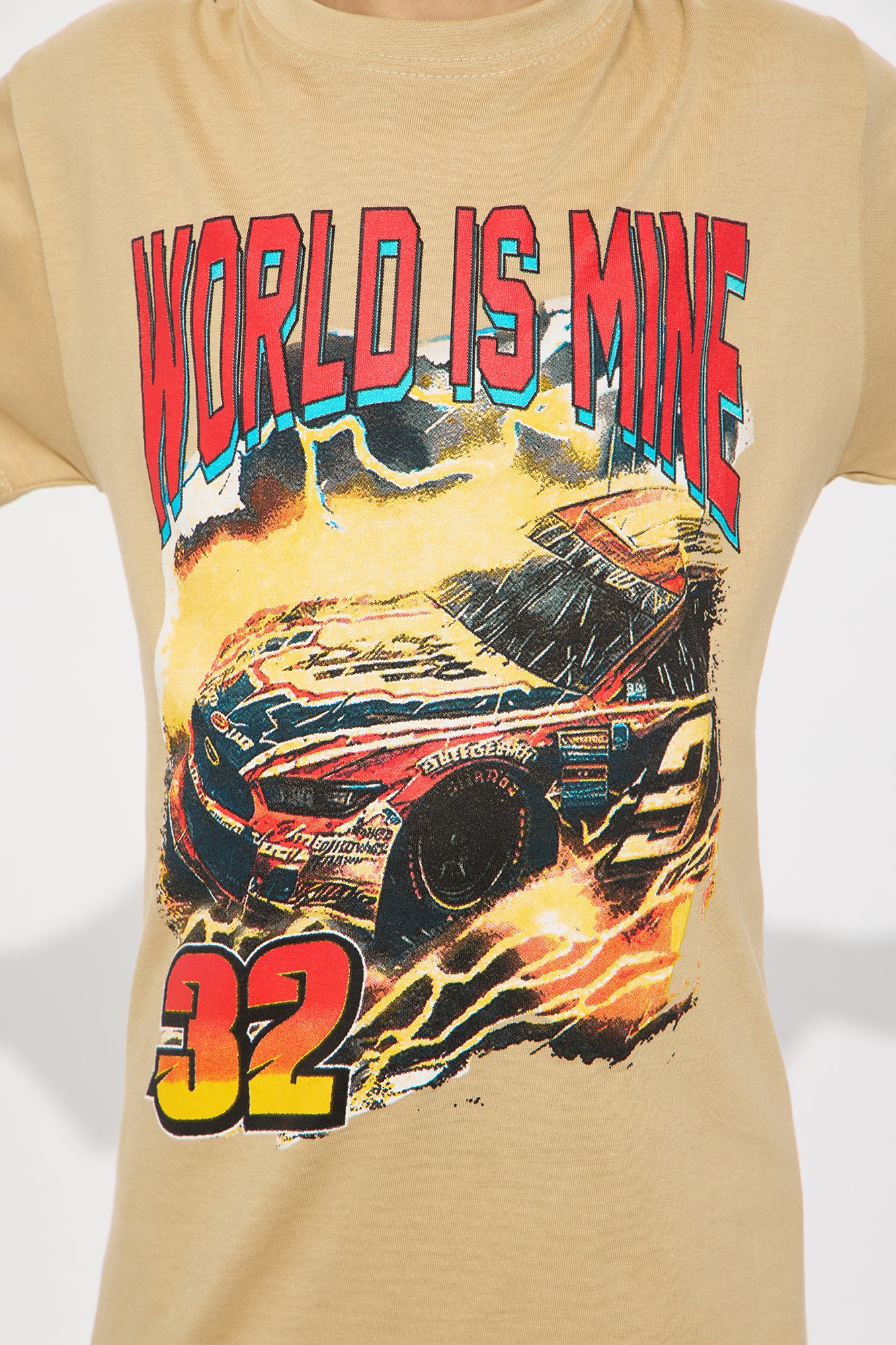 Mini World Is Mine 44 Short Sleeve Tee - Sand - Image 3