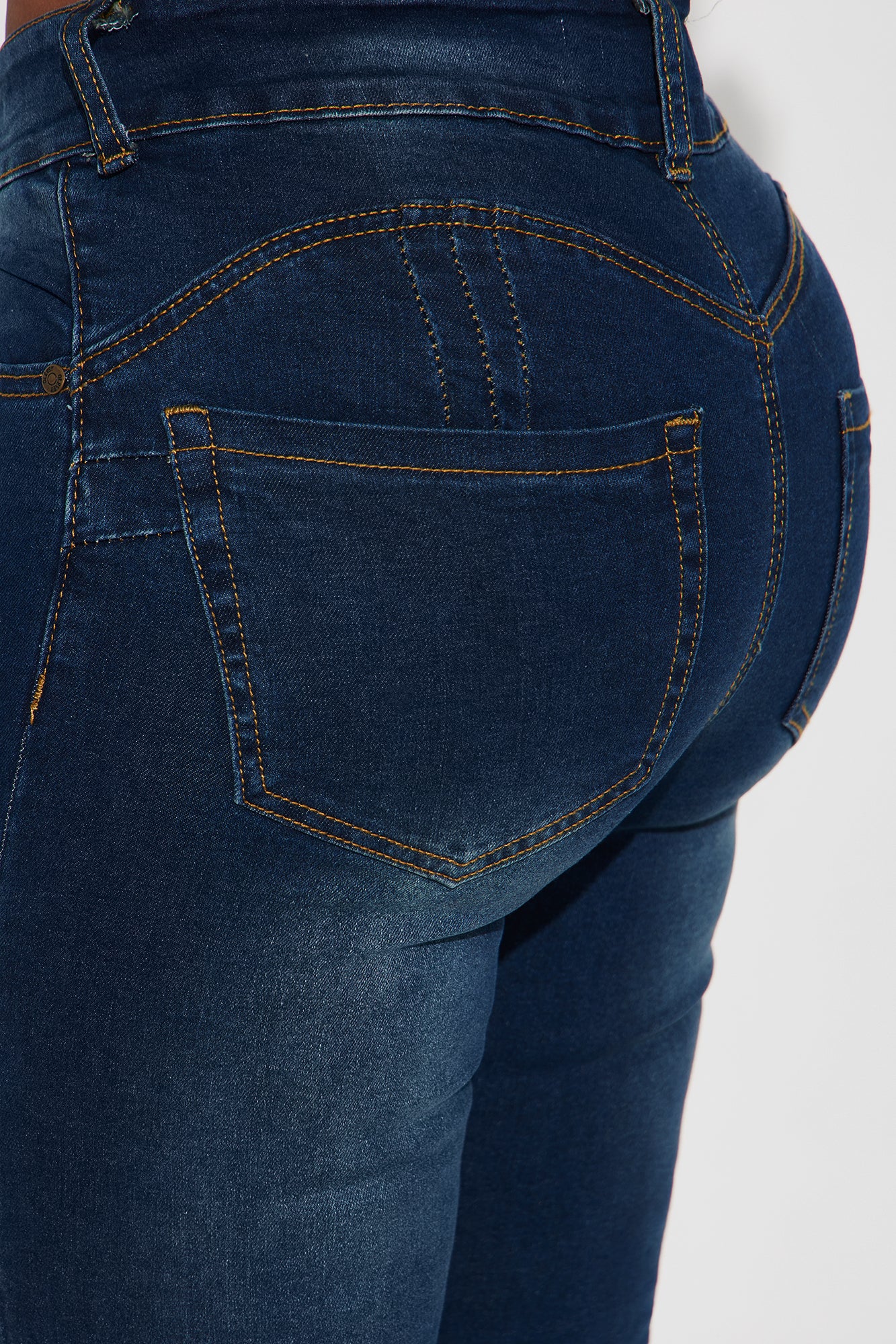 Brooklyn Booty Lifter Stretch Skinny Jeans - Dark Wash - Image 4