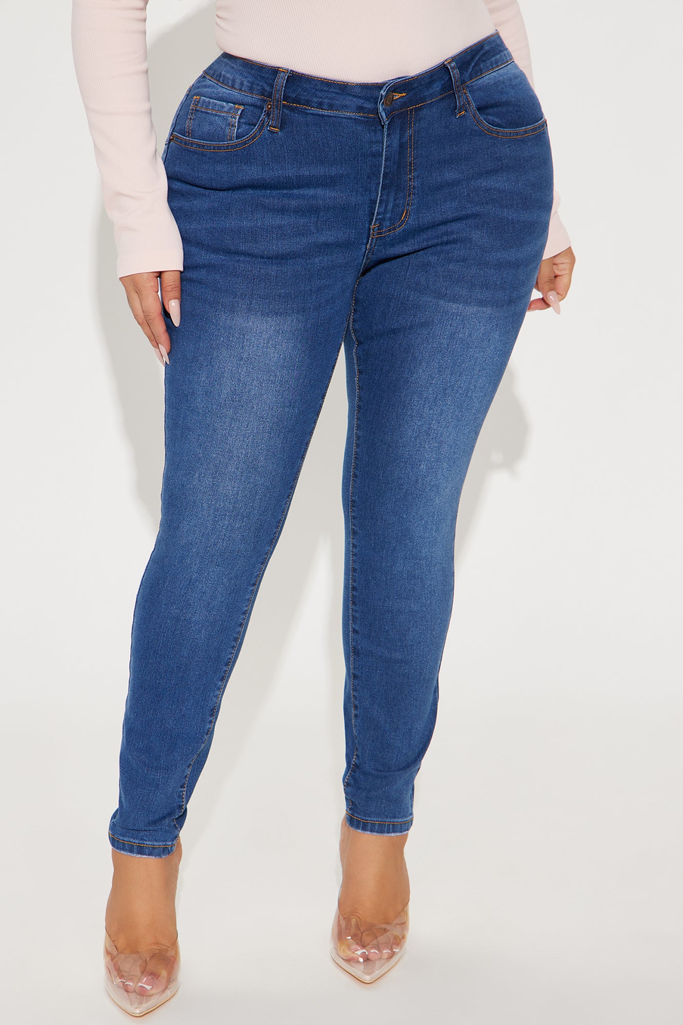 Yes To Heaven Skinny Jeans - Dark Wash - Image 5