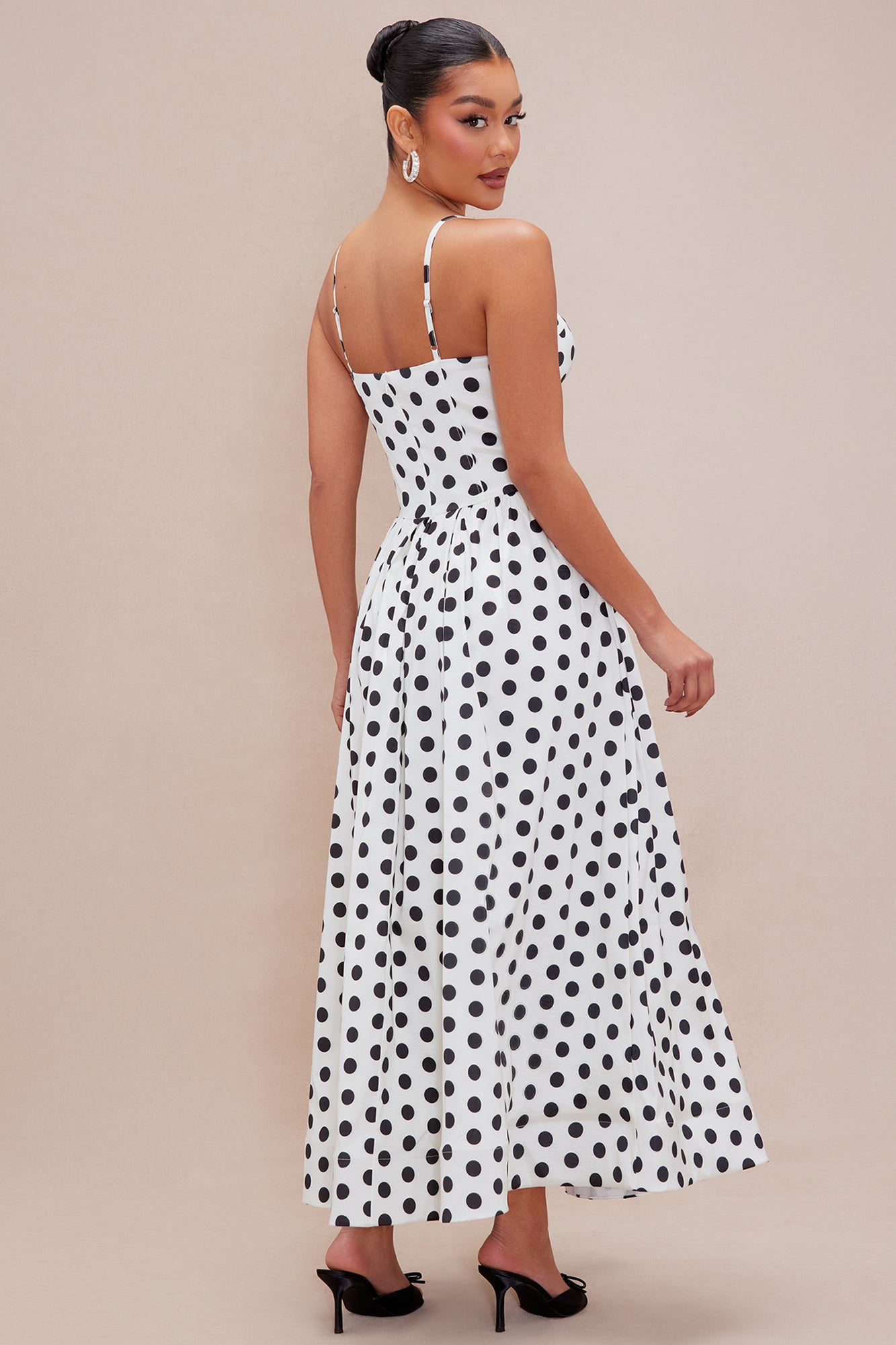 Willow Polka Dot Maxi Dress - Cream/combo - Image 4