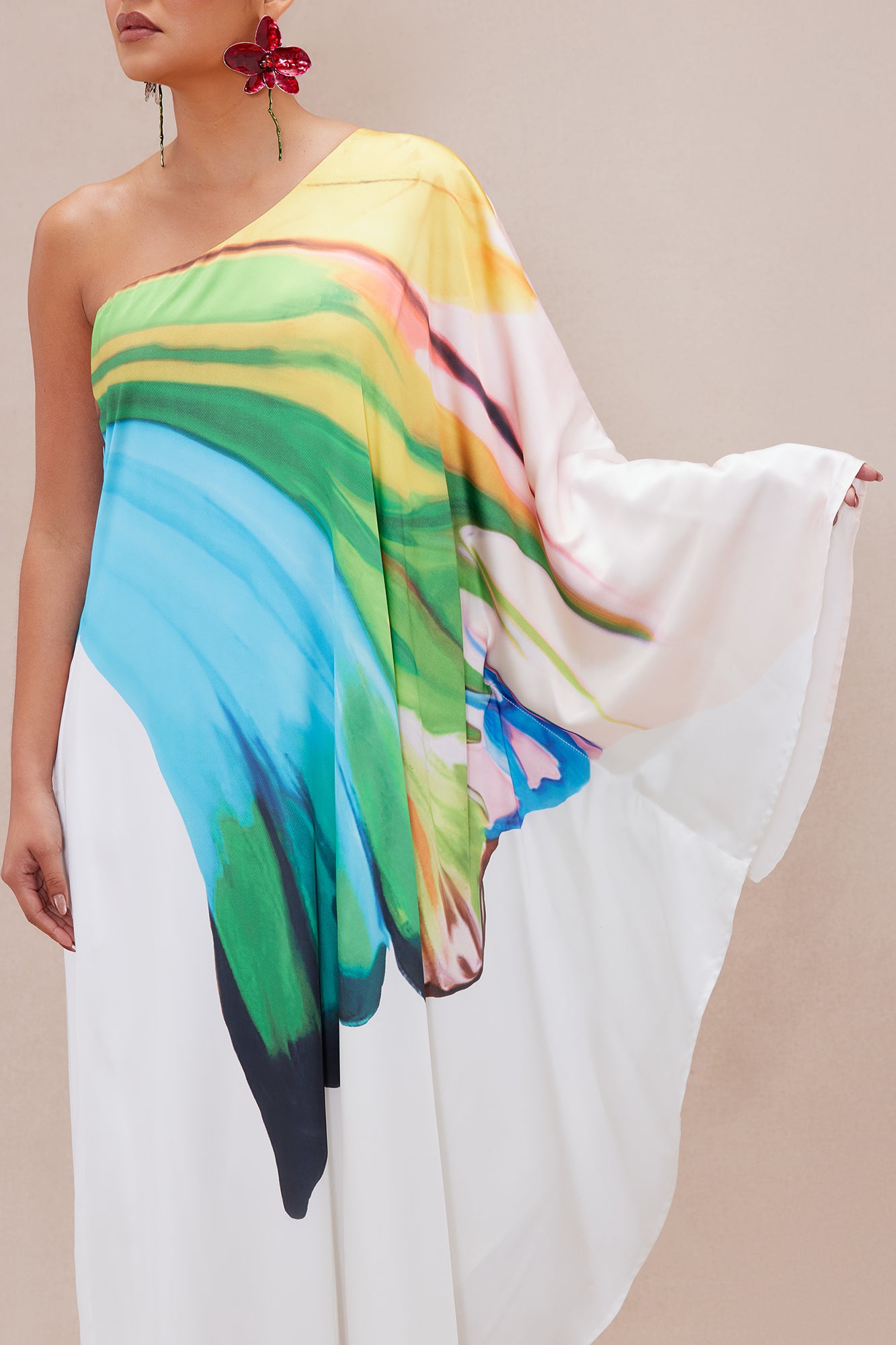 Drinks On The Beach Kaftan - Turquoise/combo - Image 3