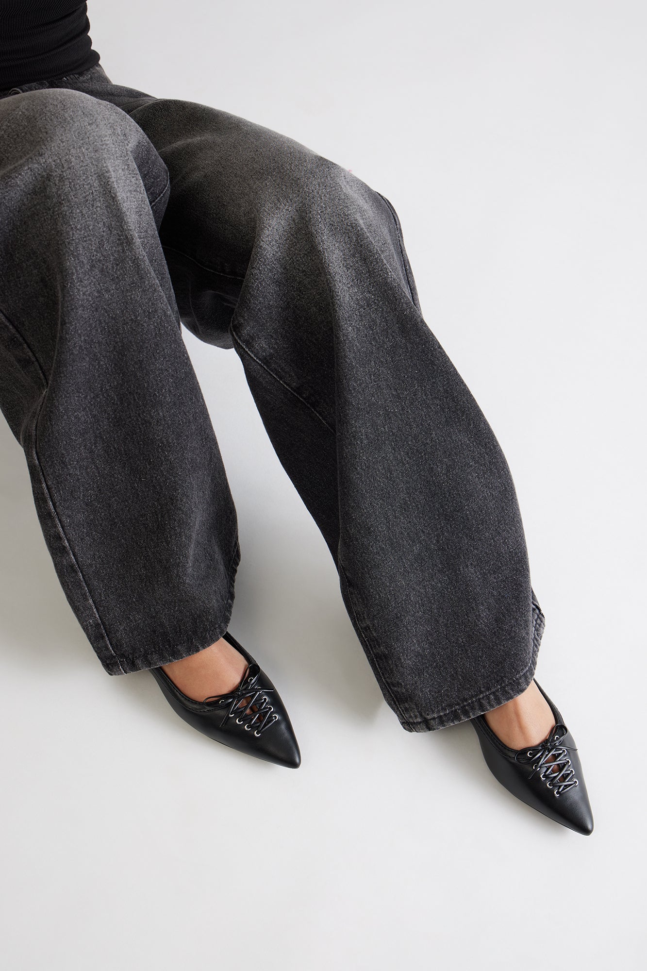 Cammie Slingback Flats - Black - Image 3