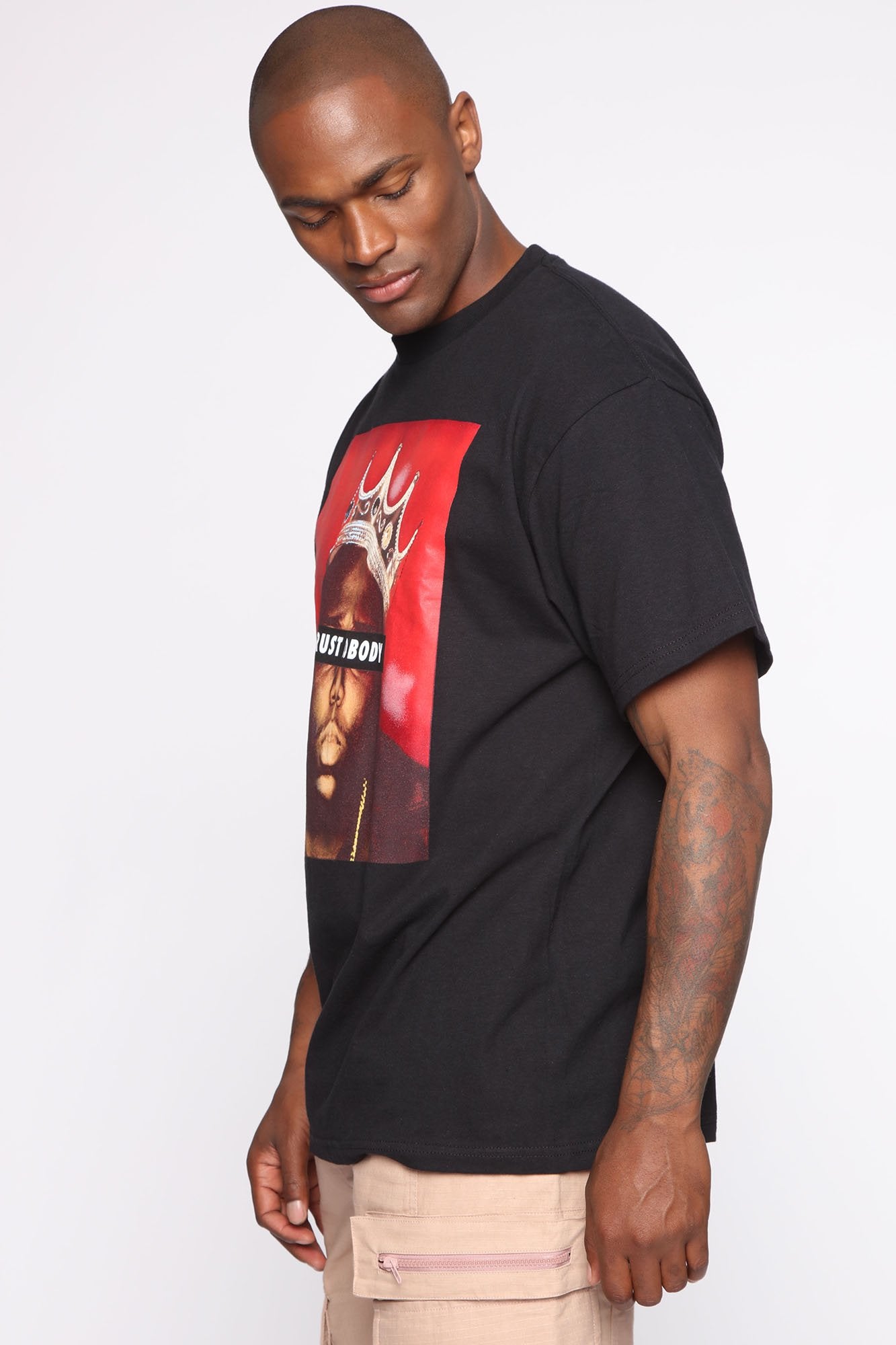 Trust Nobody Short Sleeve Tee - Black/combo - Image 5