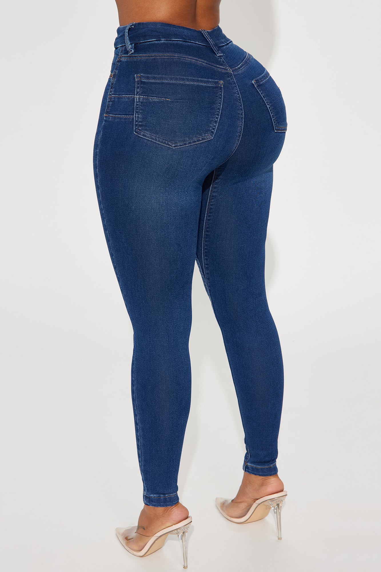Can't Deny You Sculpting Skinny Jeans - Dark Wash - Image 3