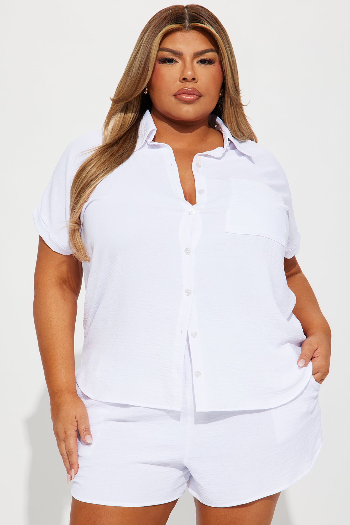 Hot Summer Short Set - White - Image 5