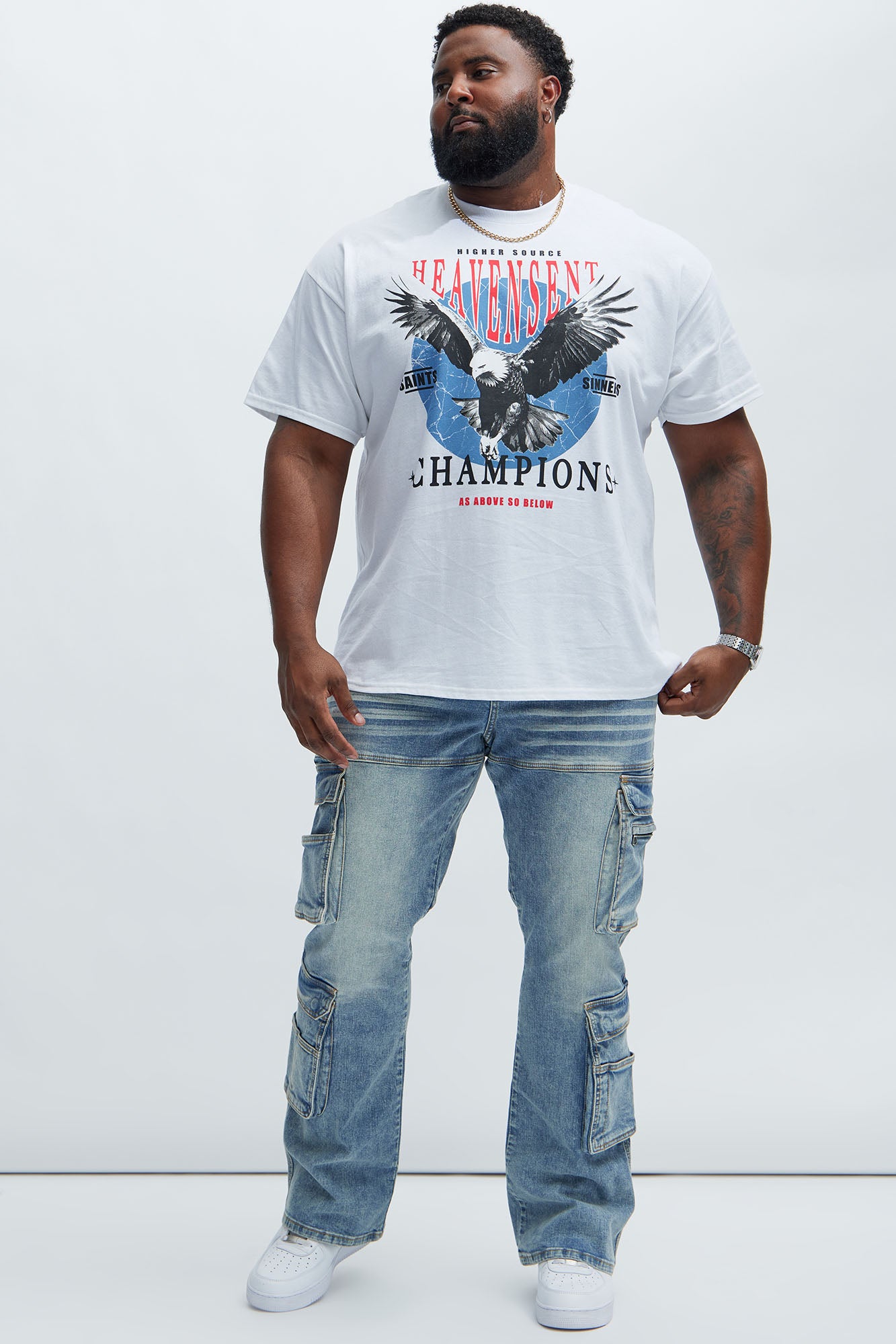 Romance Slim Stacked Flare Jeans - Light Blue Wash - Image 7