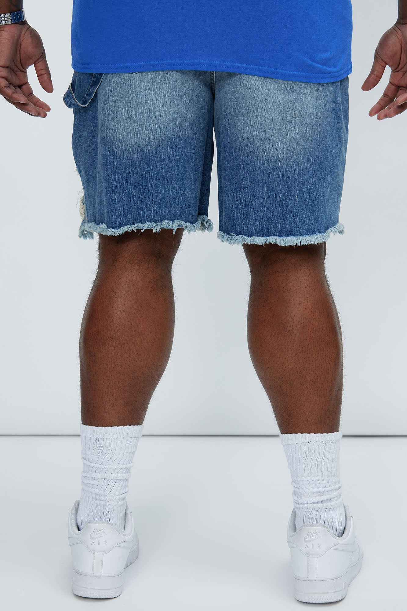 Braddy Carpenter Relaxed Shorts - Medium Wash - Image 8