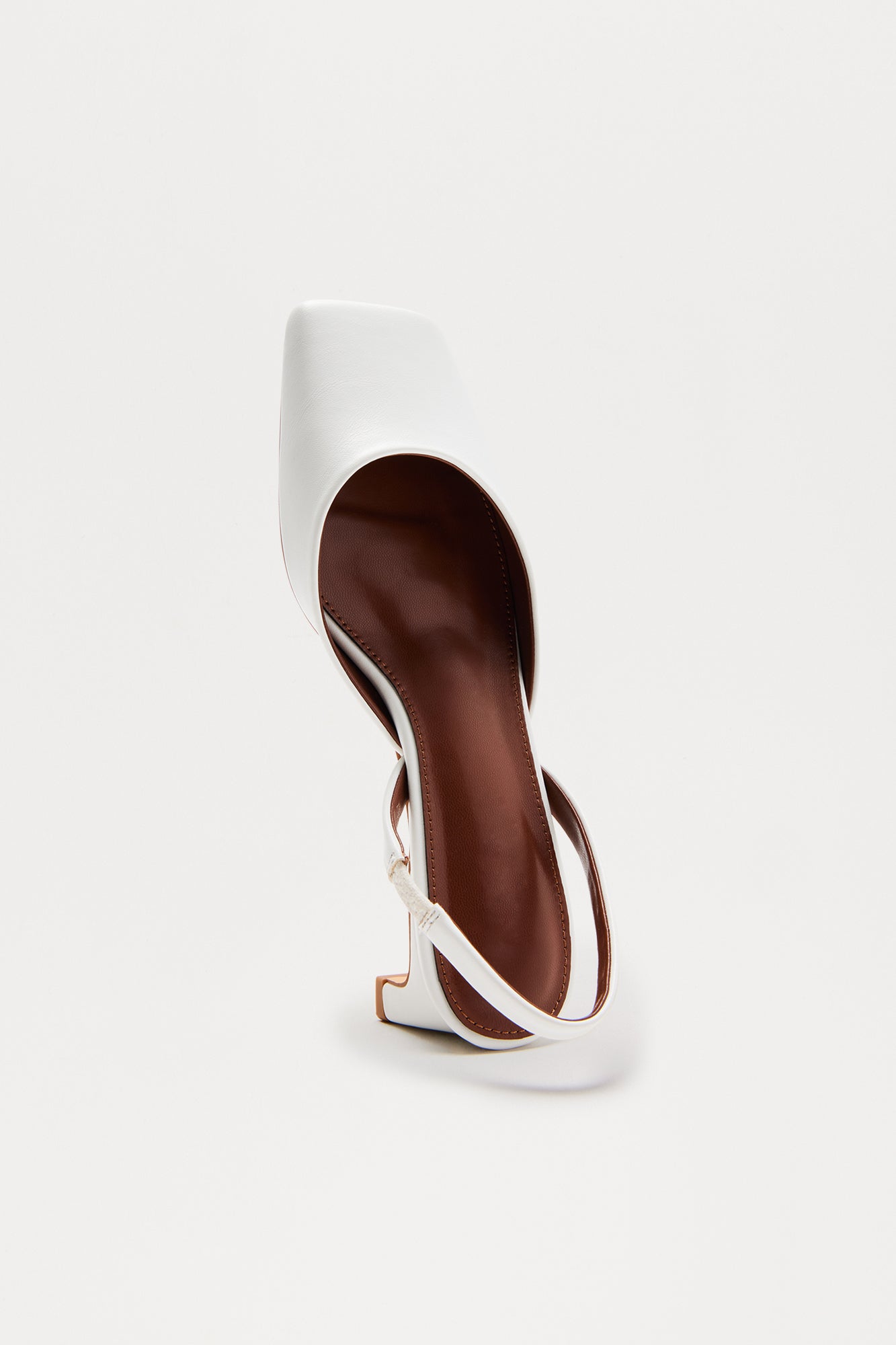 Carrington Kitten Heel Pumps - White - Image 3