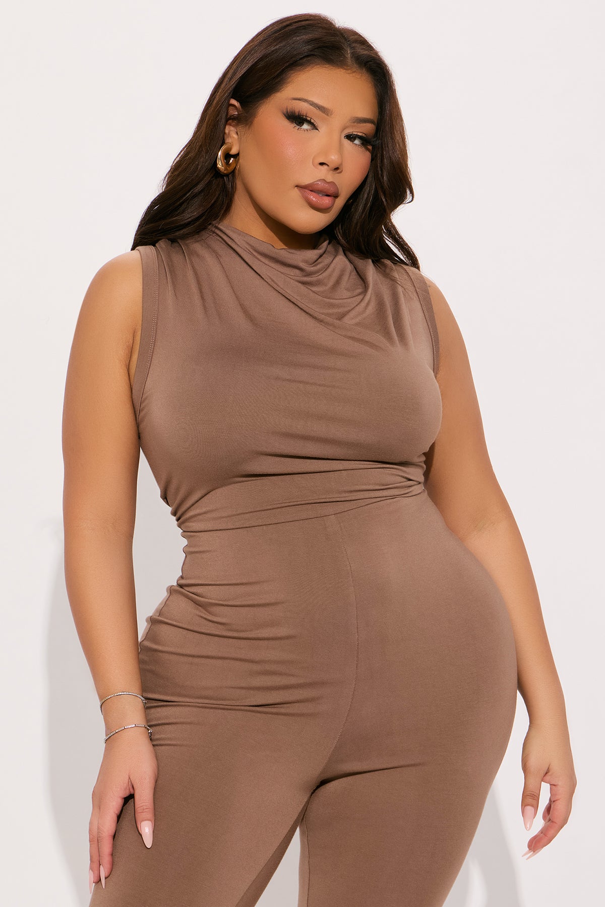 No Vacancy Jumpsuit  - Mocha - Image 5