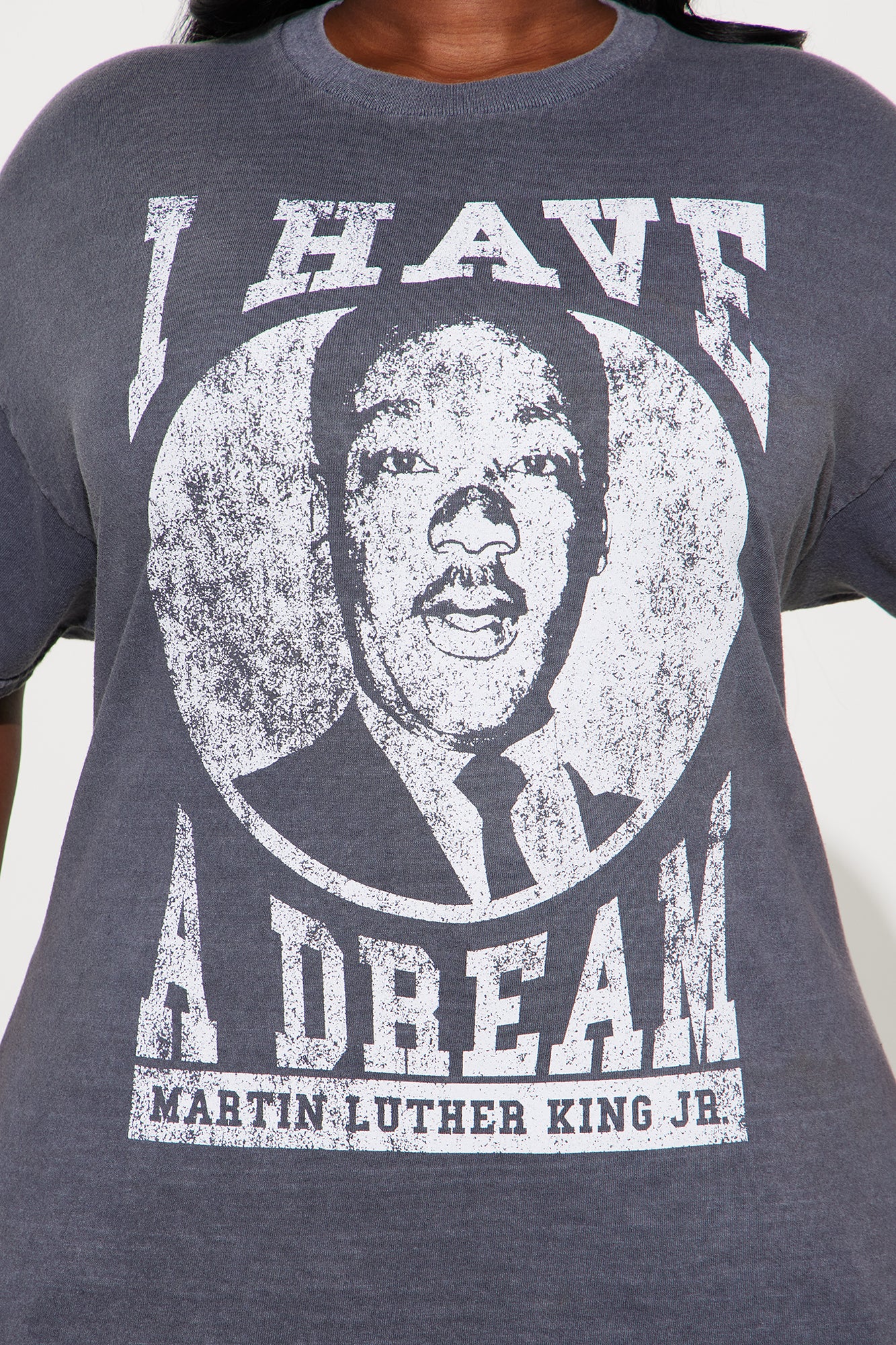 MLK I Have A Dream Washed Tee - Charcoal - Image 7