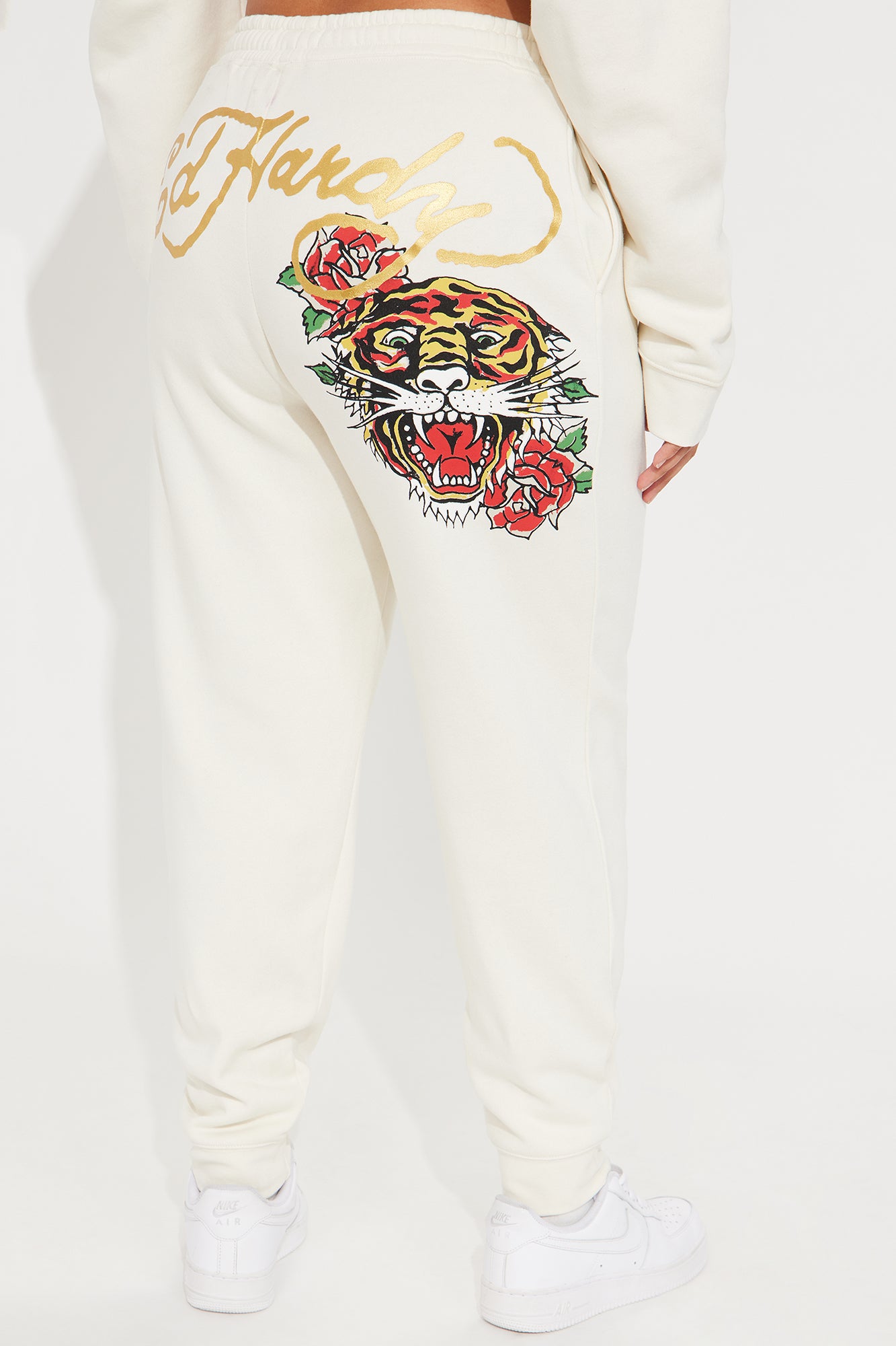 Ed Hardy Retro Tiger Jogger - Ivory - Image 7