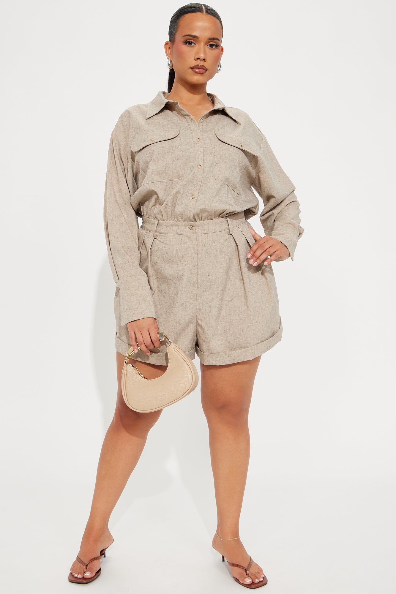 Nature Walk Romper - Natural - Image 6