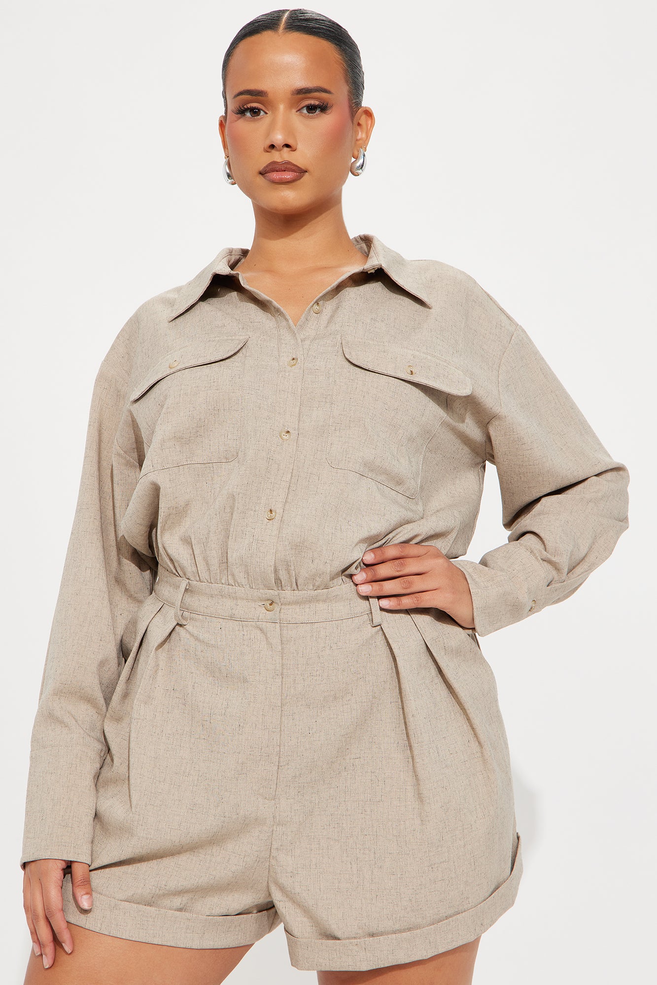 Nature Walk Romper - Natural - Image 5