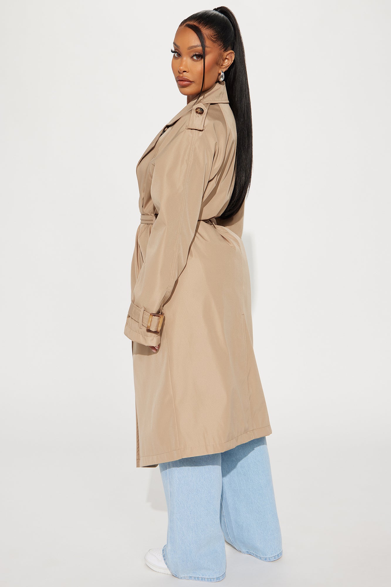 Keep Your Promise Trench Coat - Tan - Image 3