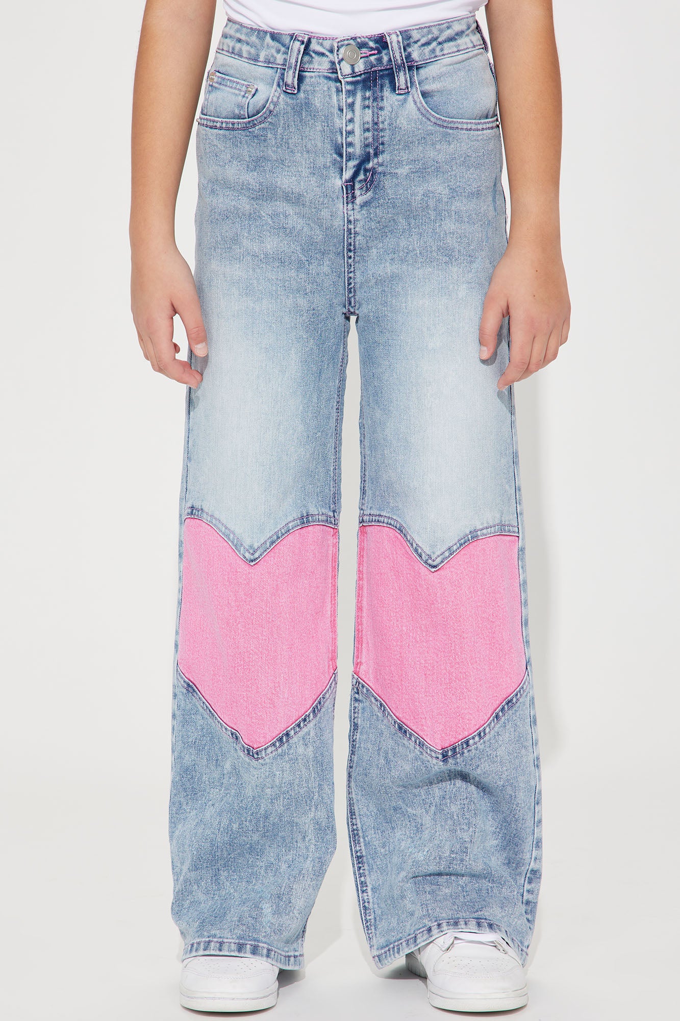 Mini Amor Wide Leg Jeans - Light Blue - Image 4