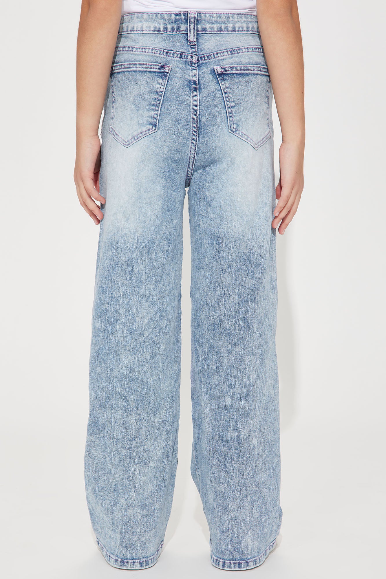 Mini Amor Wide Leg Jeans - Light Blue - Image 7