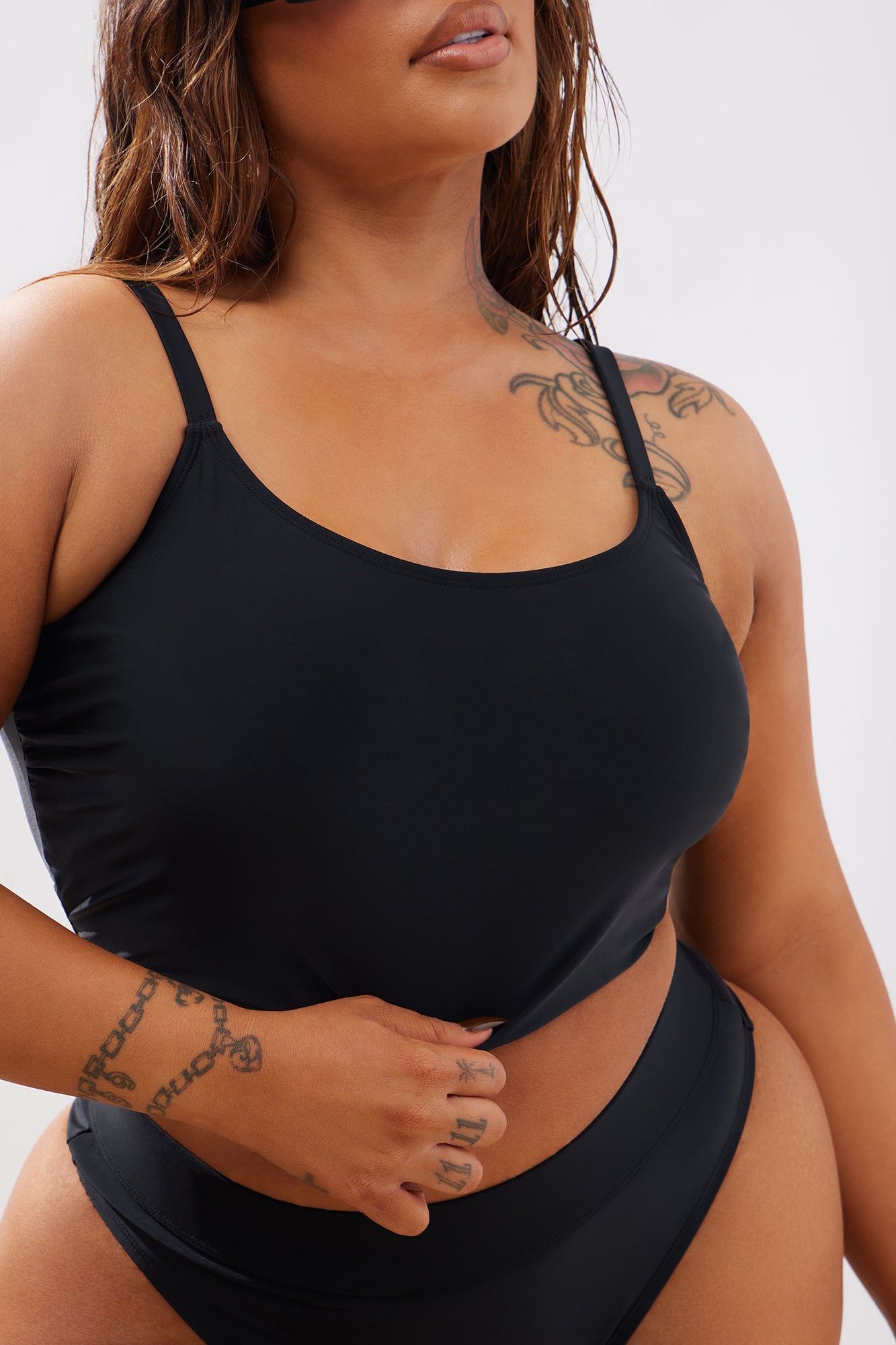 Beach Weather 2 Piece High Rise Bikini - Black - Image 7