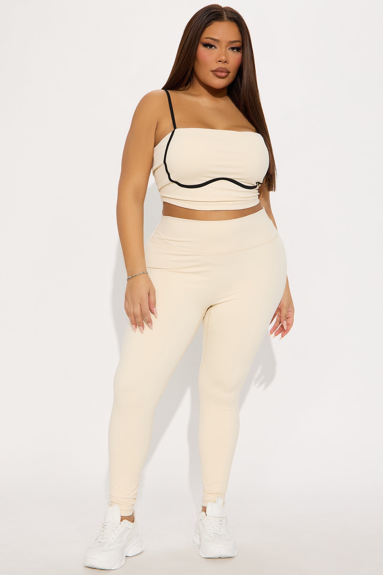 Raegan Active Pant Set - Cream/combo - Image 4
