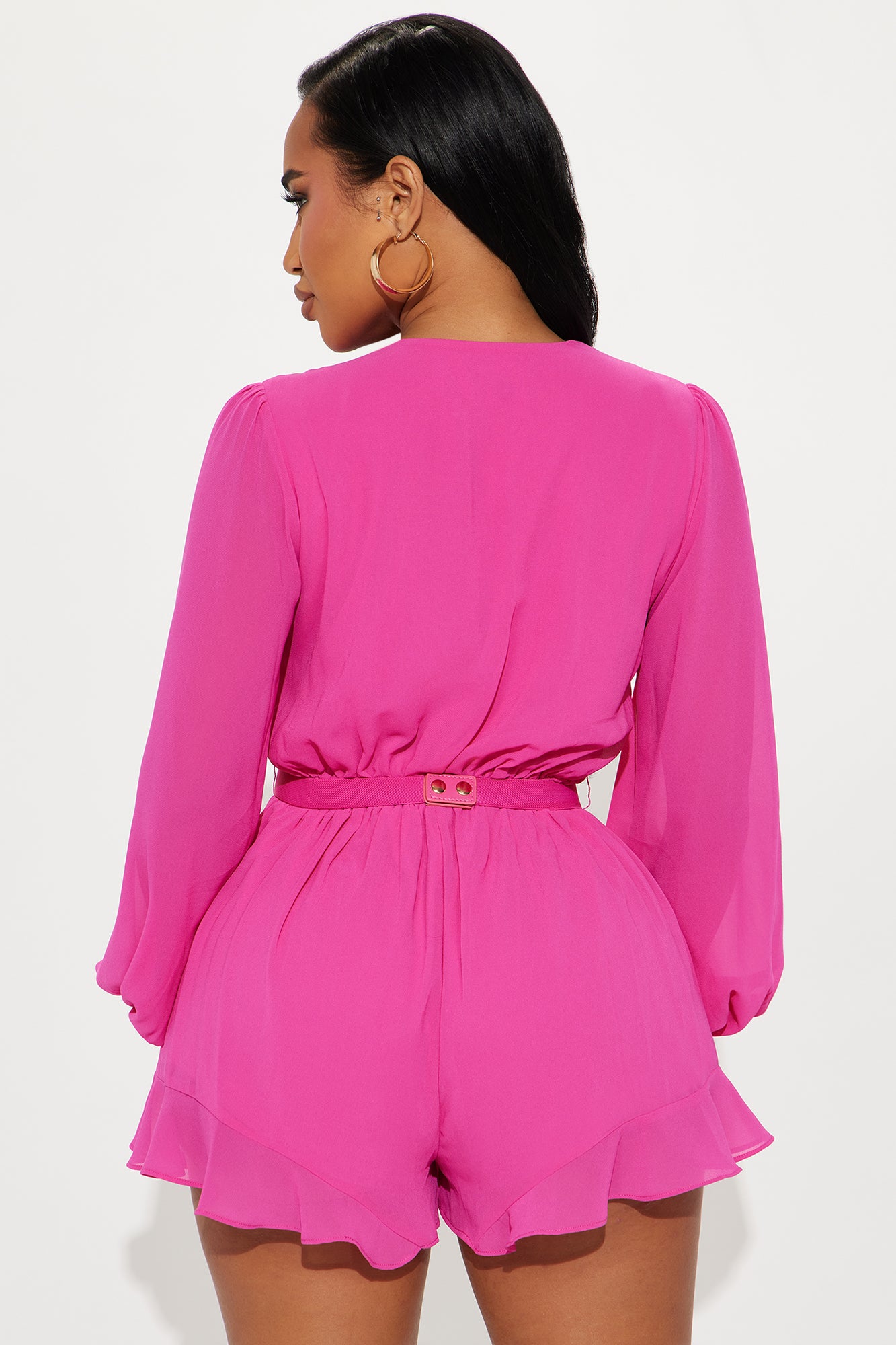 All For You Romper - Hot Pink - Image 3