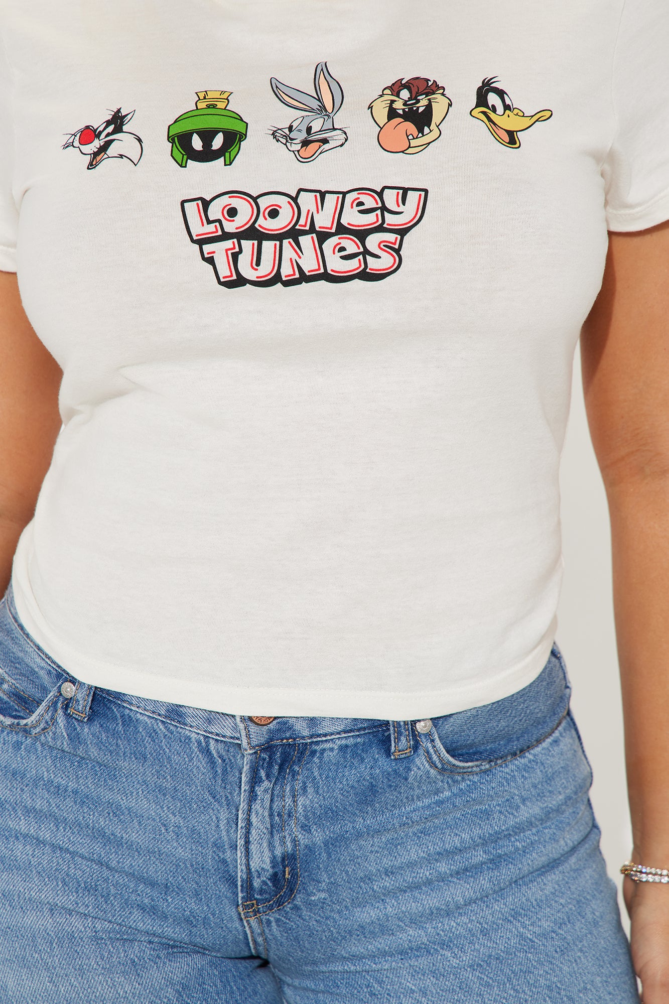 Looney Tunes Classic Baby Tee - Ivory - Image 3