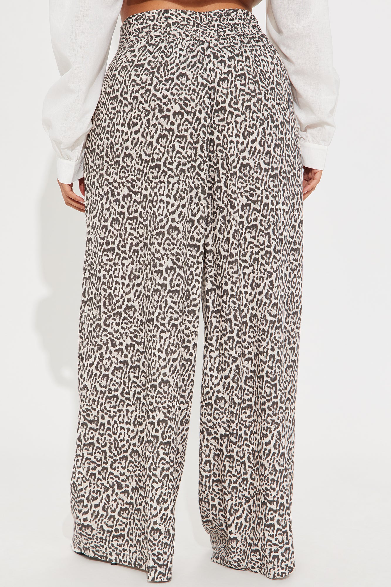 Lily Leopard Linen Pant - Brown/combo - Image 6