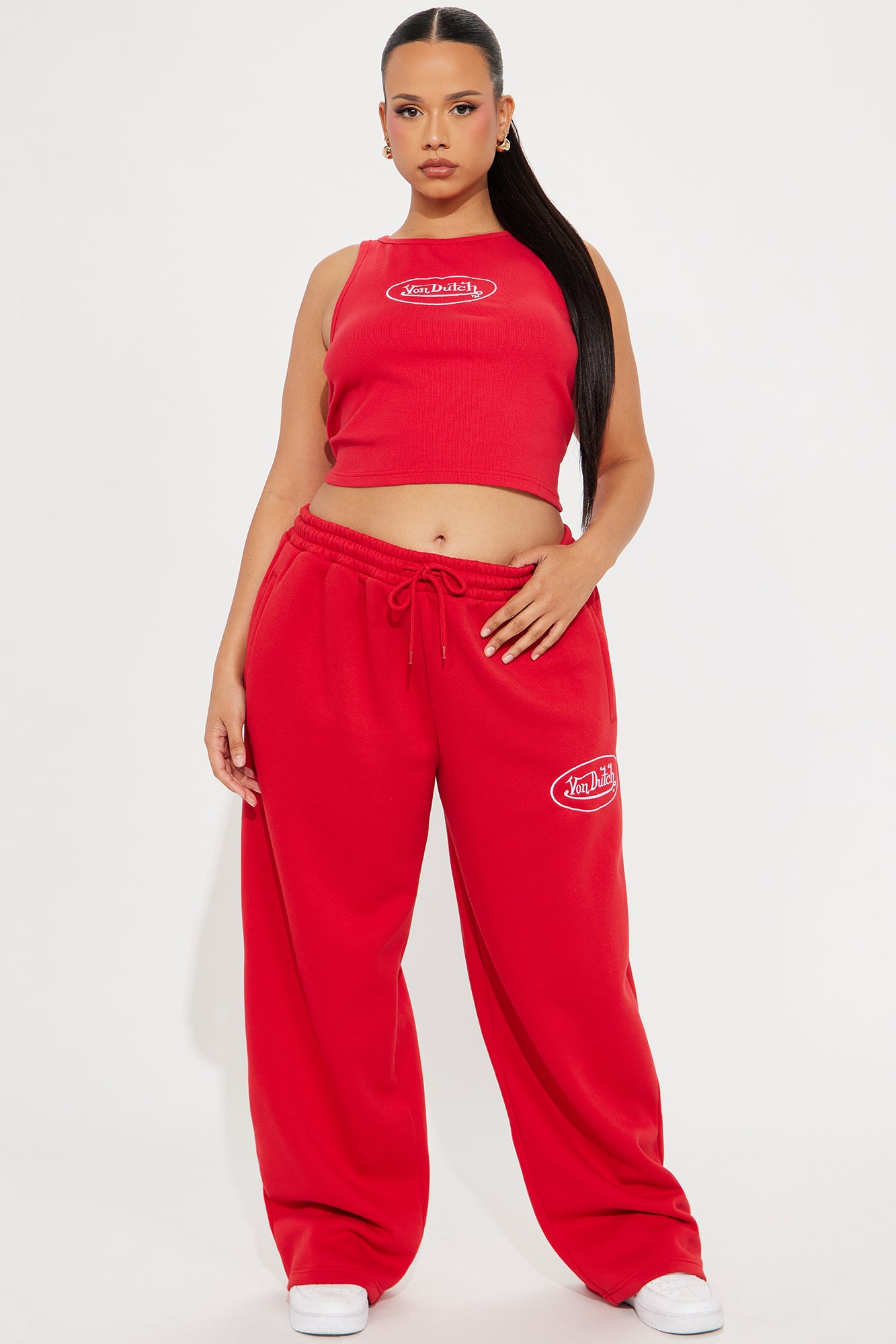 Von Dutch Timeless Tank Top - Red/White - Image 5