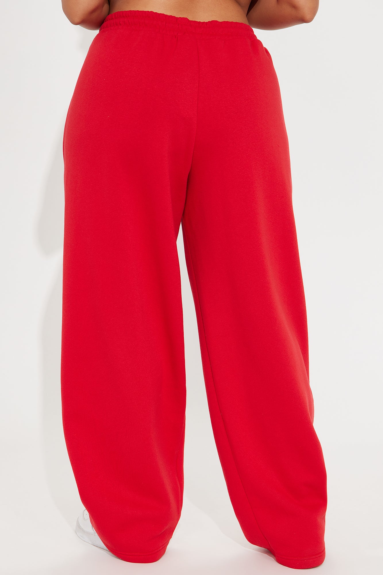 Von Dutch Timeless Wide Leg Pant - Red/White - Image 7