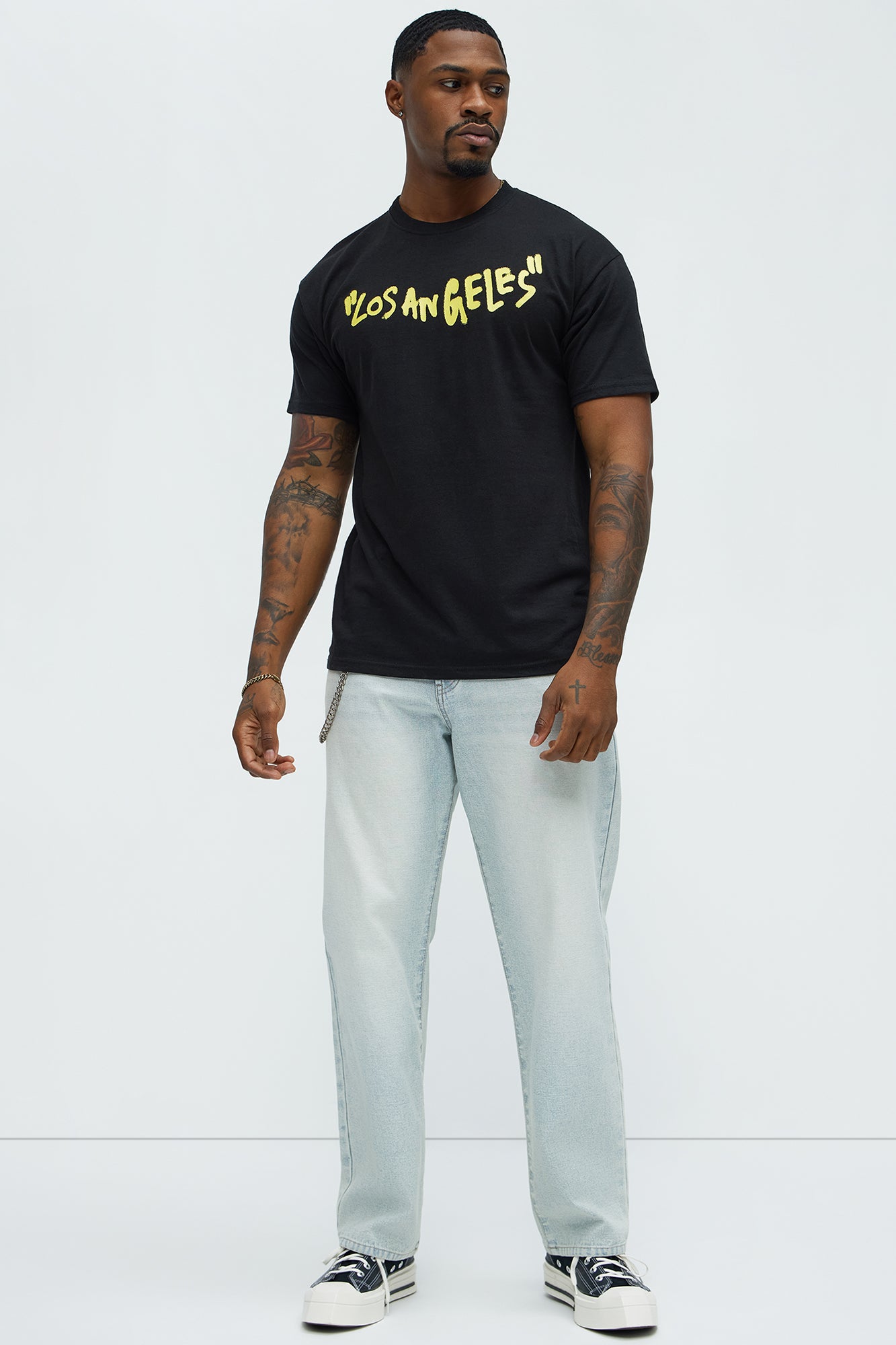 Welcome To ″LA″ Short Sleeve Tee - Black - Image 4