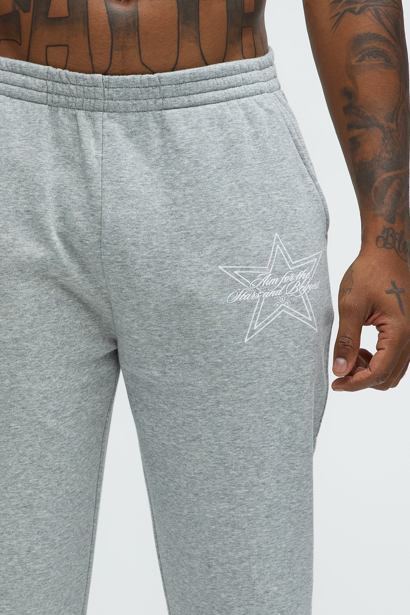 Aim For The Stars Sweatpants - Grey - Image 3