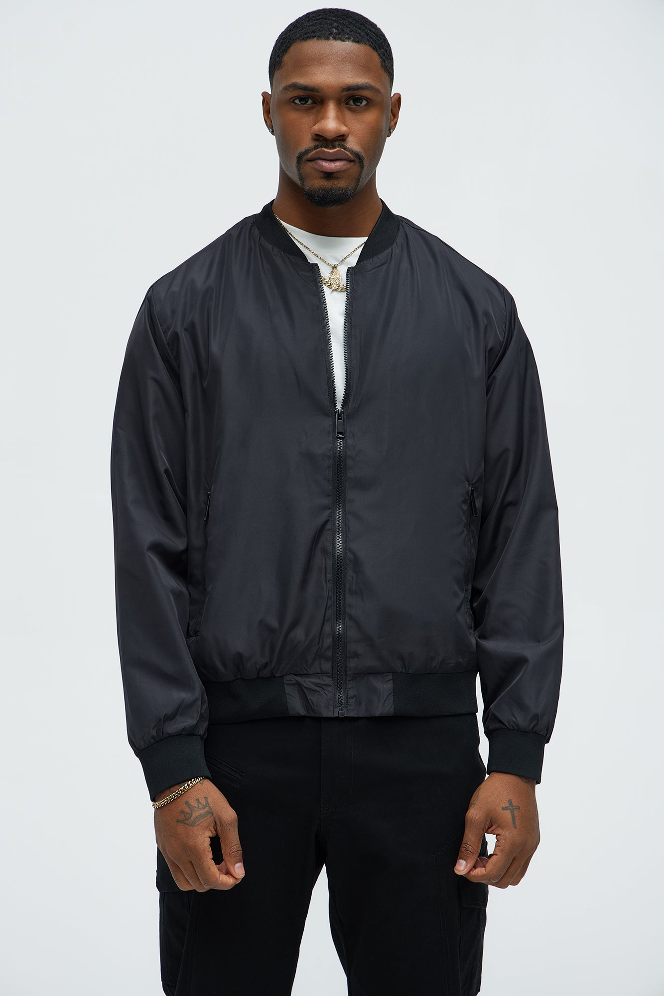 Eddie Bomber Jacket - Black - Image 3